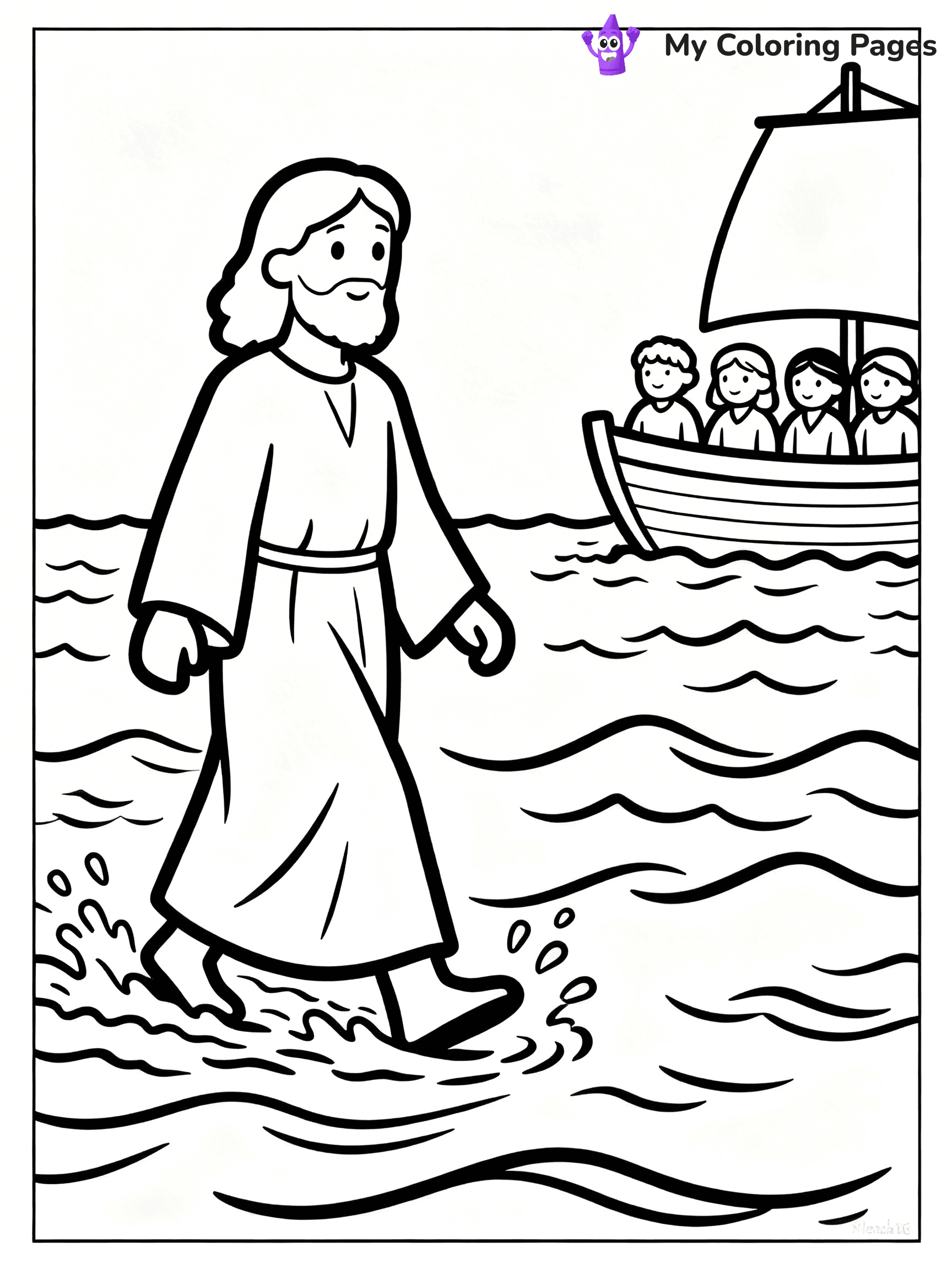 Preschool Jesus Coloring Pages - 18