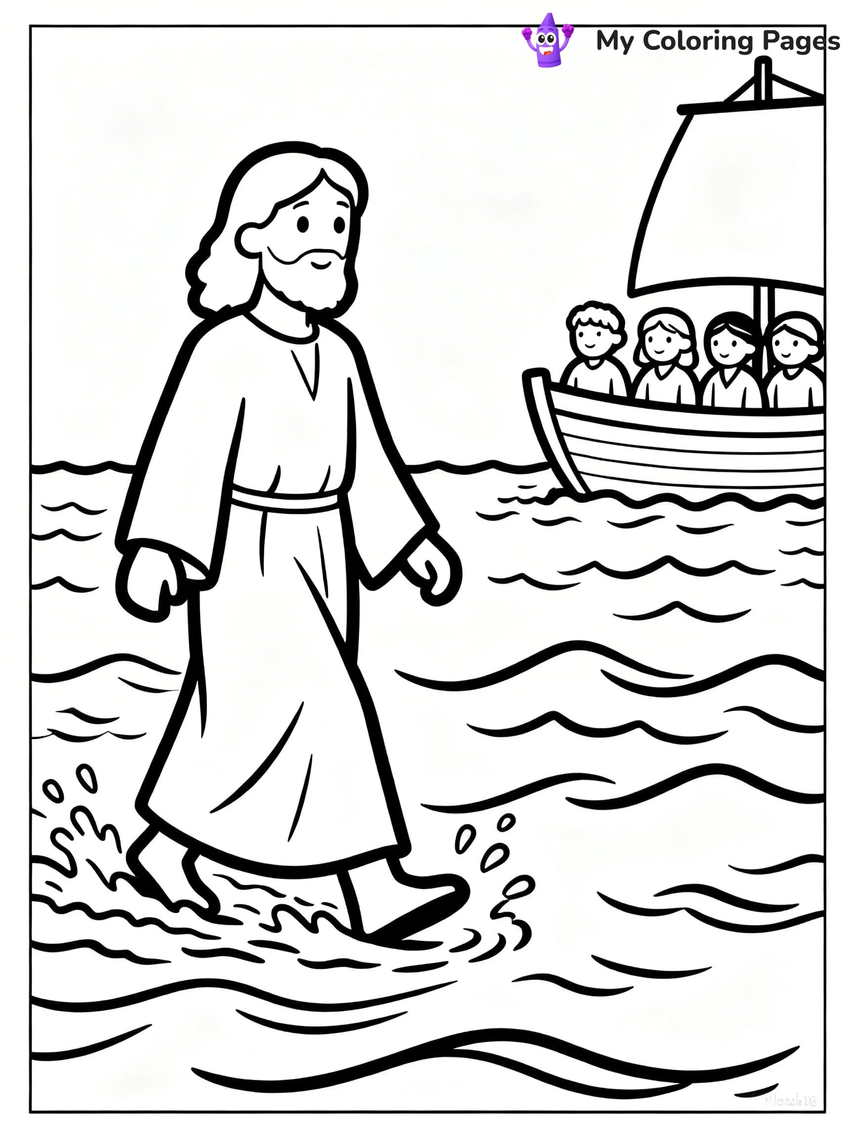 Preschool Jesus Coloring Pages - 18