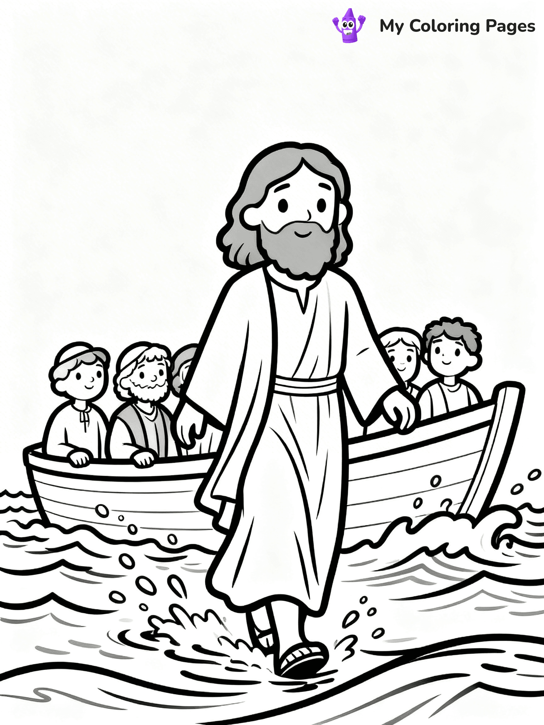 Preschool Jesus Coloring Pages - 17