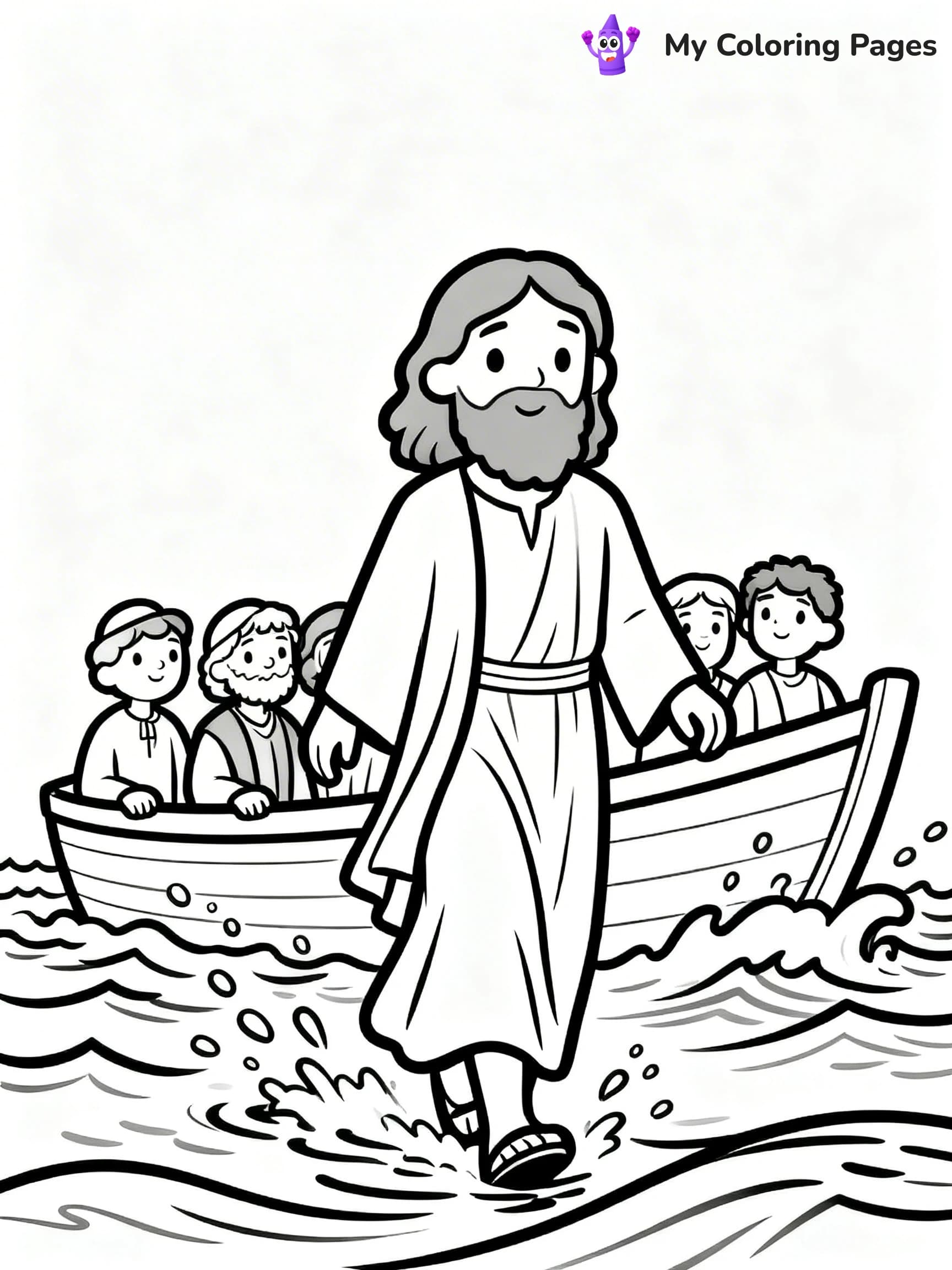 Preschool Jesus Coloring Pages - 17