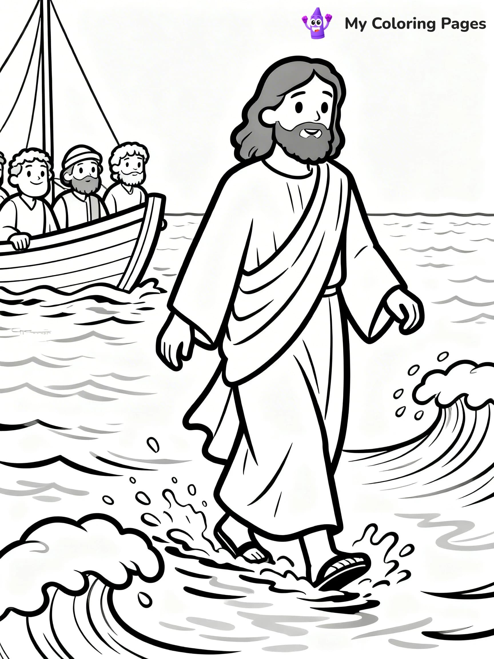 Preschool Jesus Coloring Pages - 16
