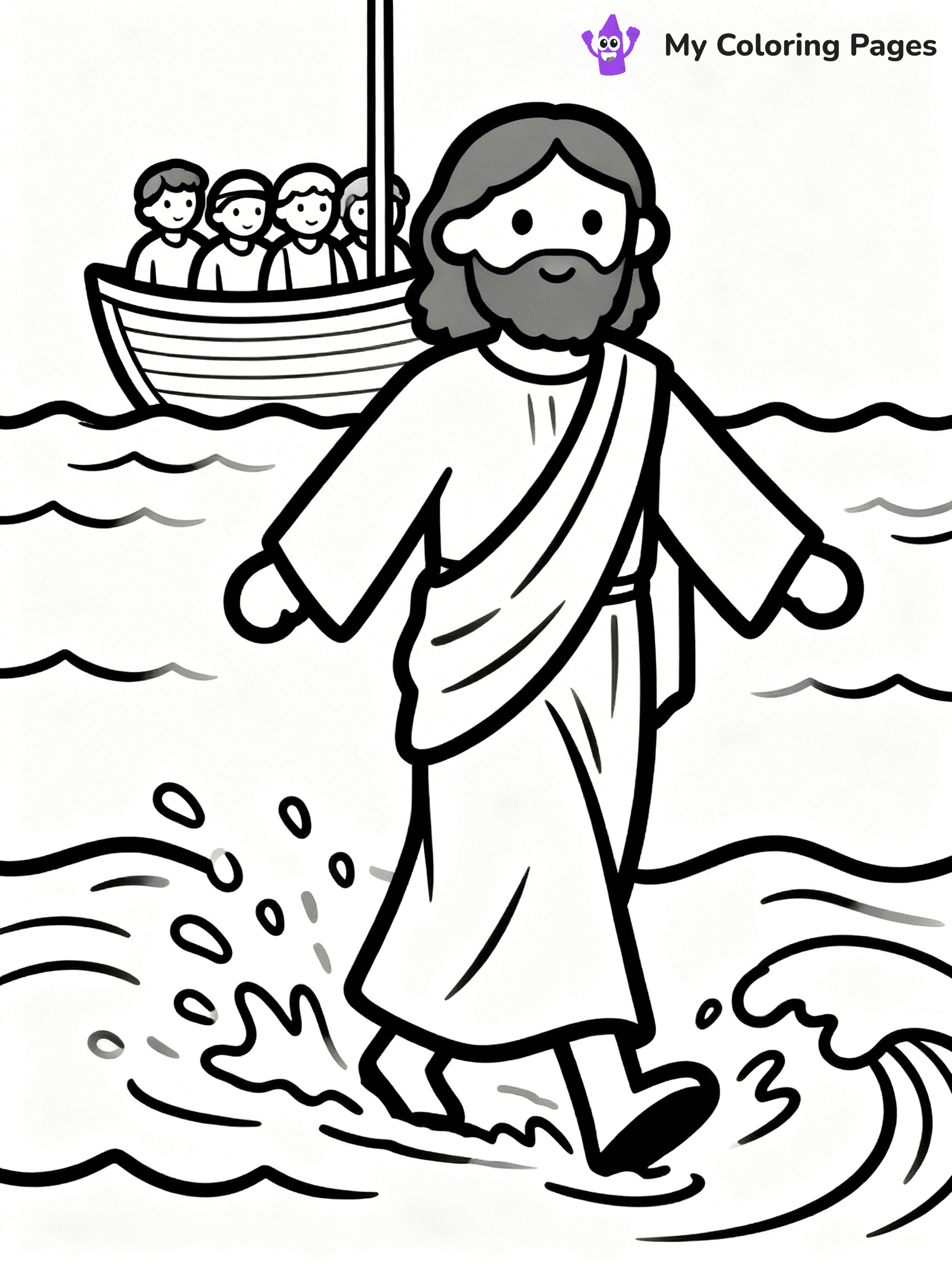 Preschool Jesus Coloring Pages - 14