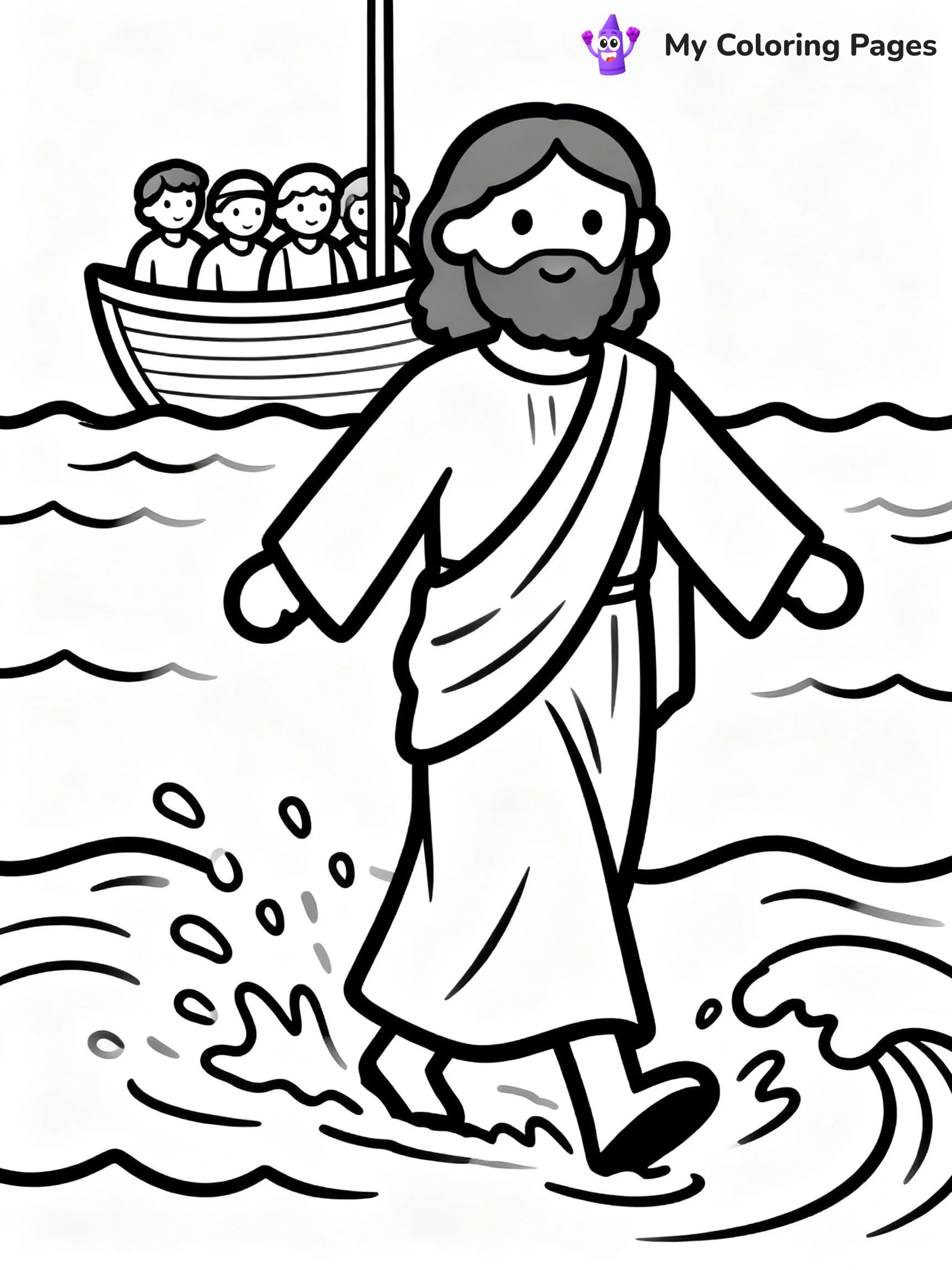 Preschool Jesus Coloring Pages - 14