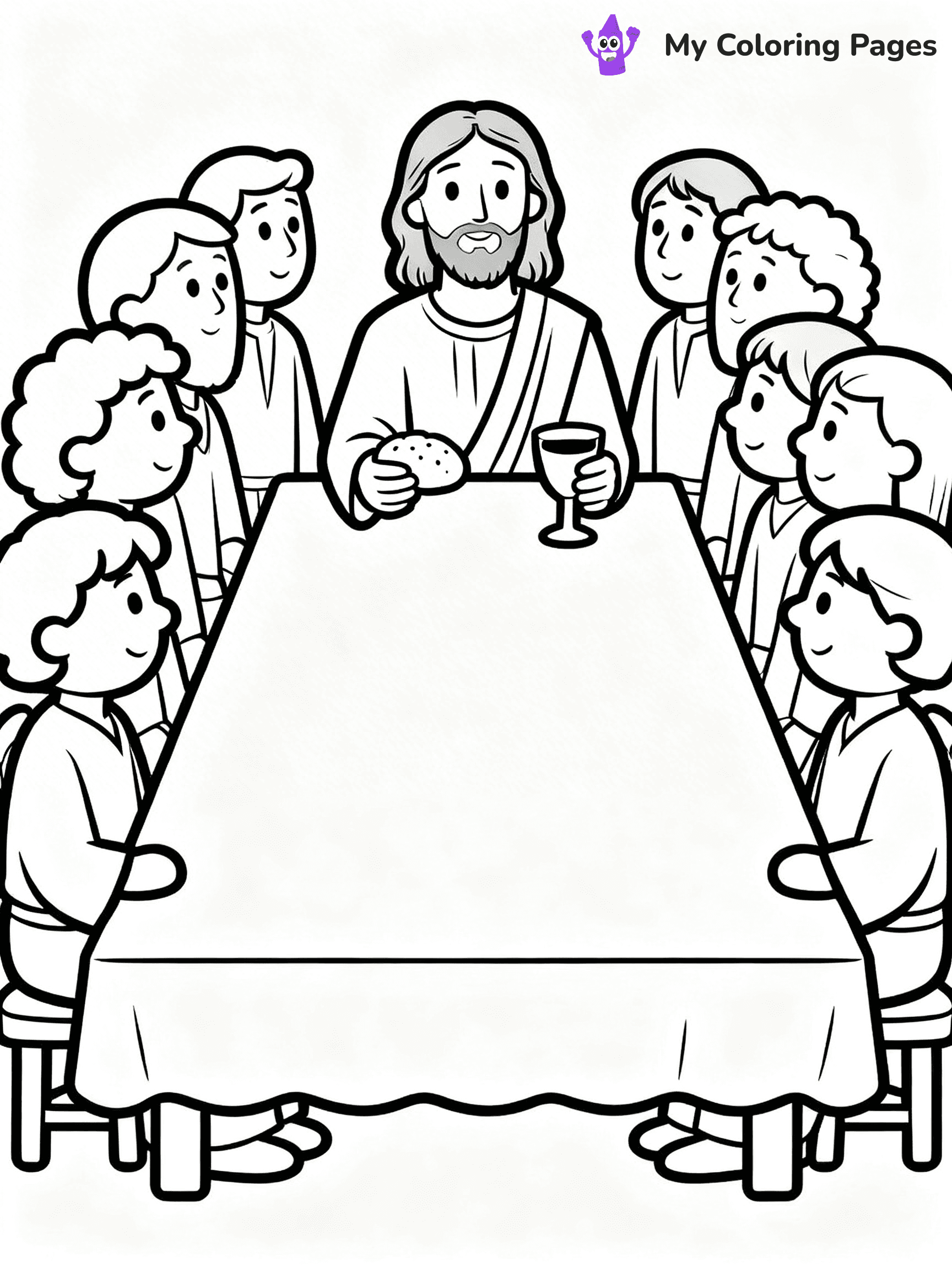Preschool Jesus Coloring Pages - 12