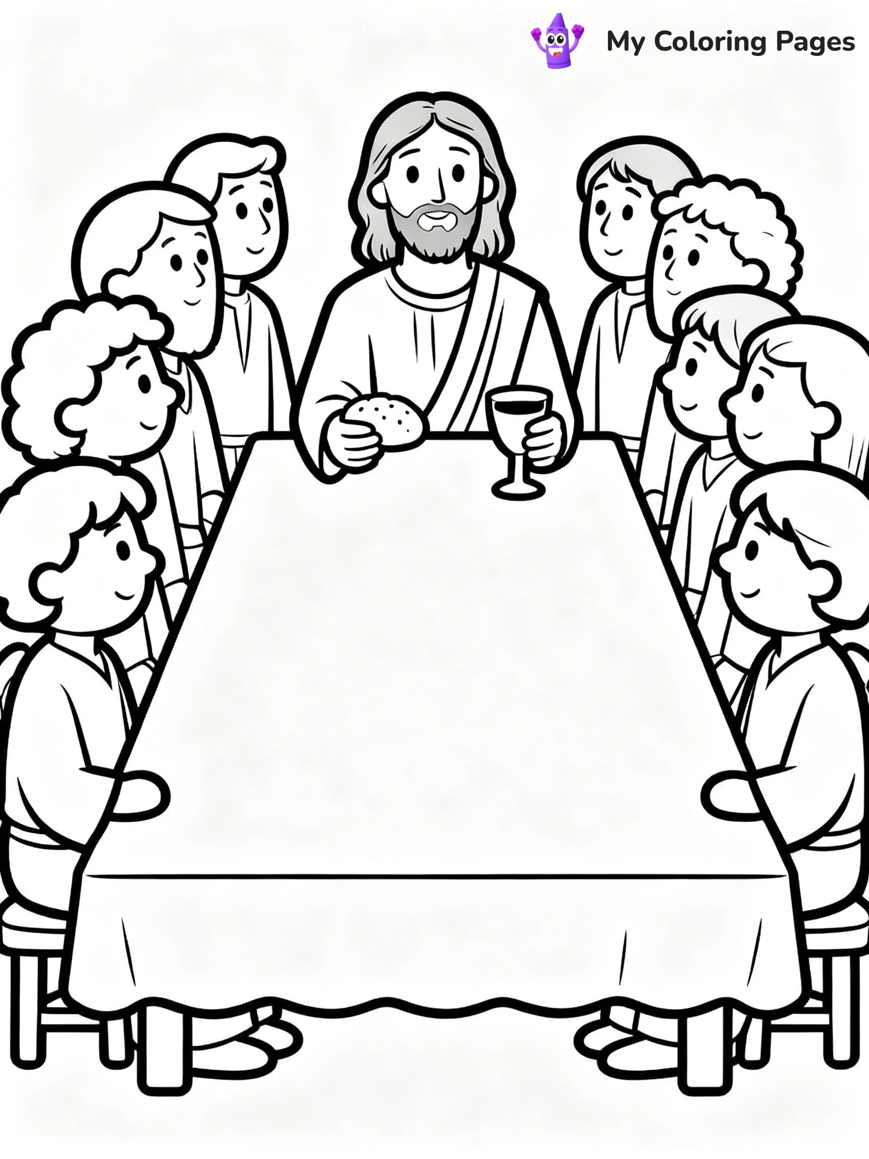 Preschool Jesus Coloring Pages - 12