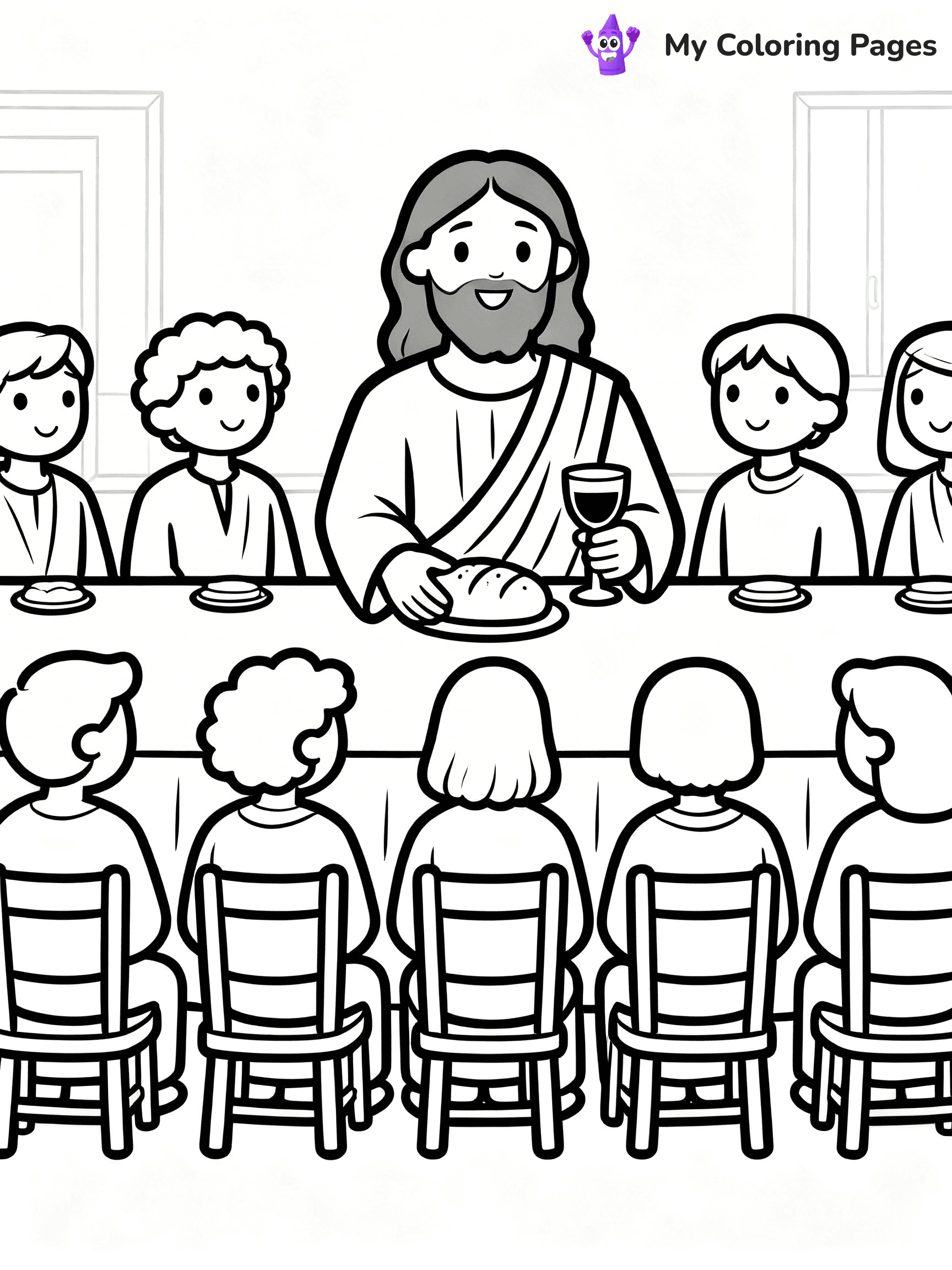 Preschool Jesus Coloring Pages - 11