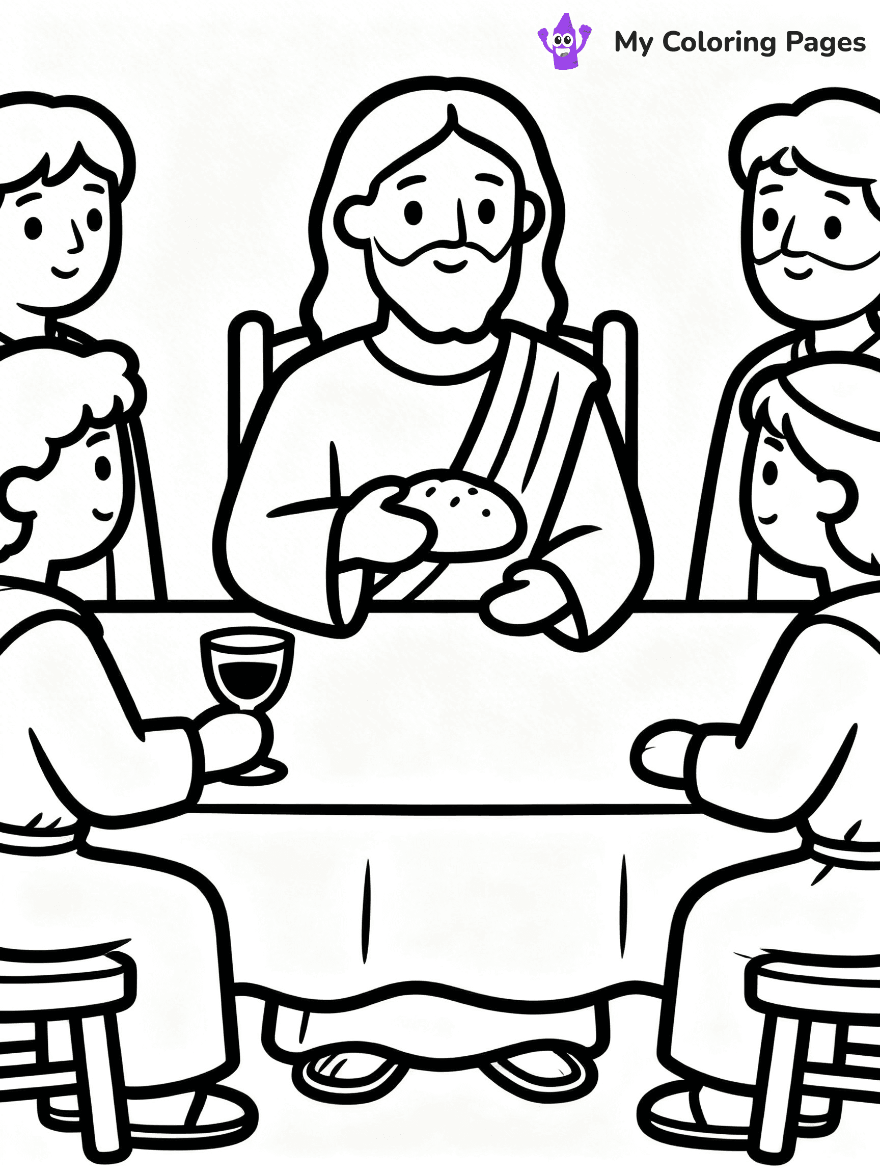 Preschool Jesus Coloring Pages - 8