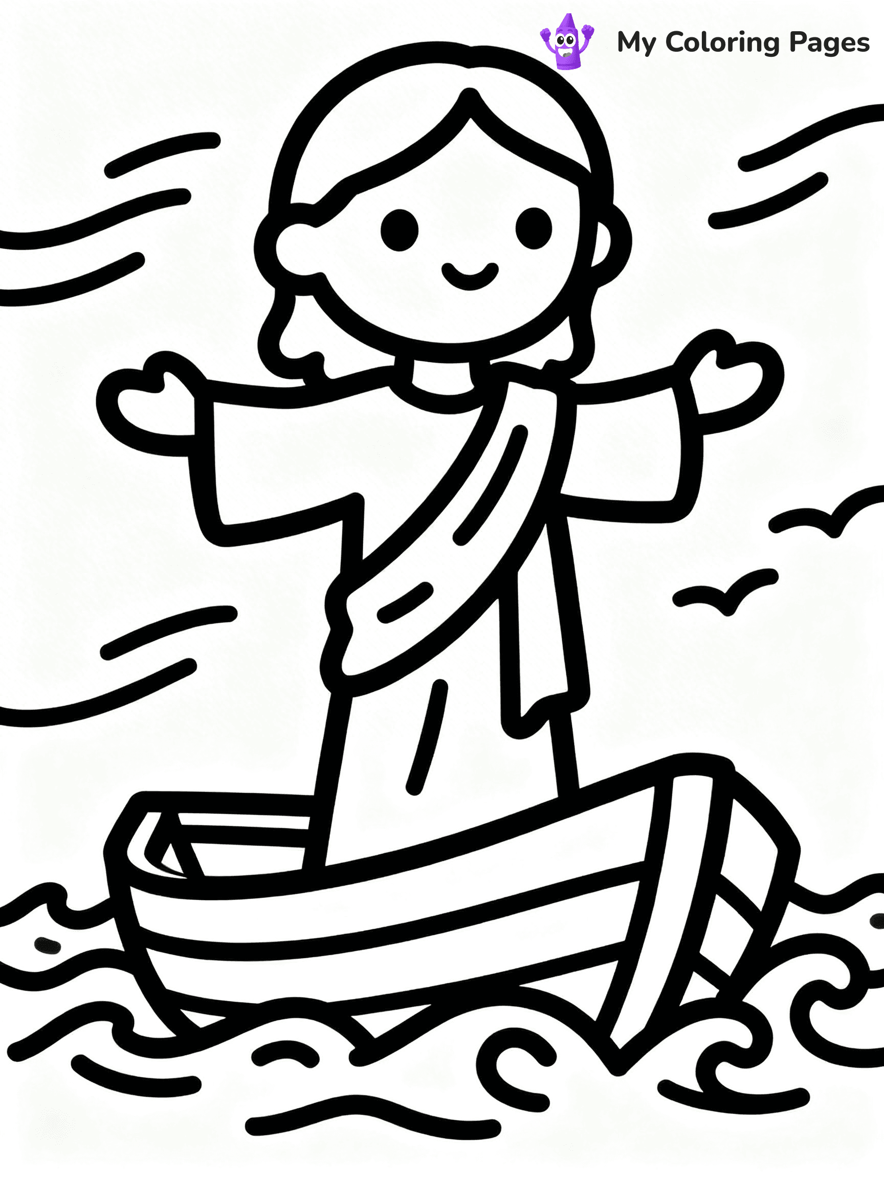 Preschool Jesus Coloring Pages - 7