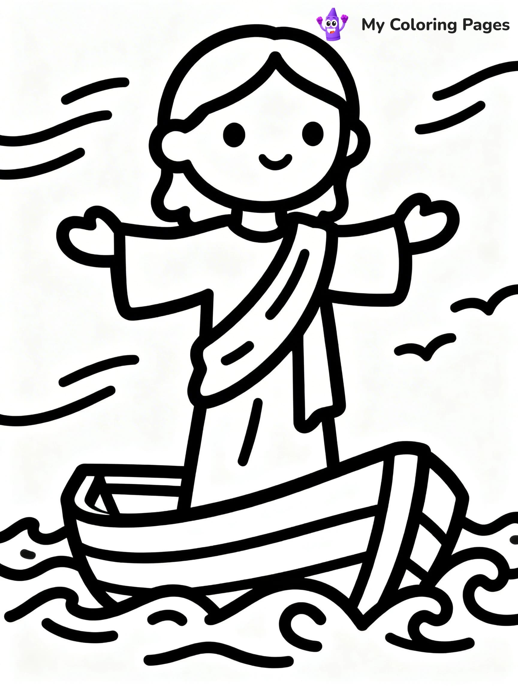 Preschool Jesus Coloring Pages - 7