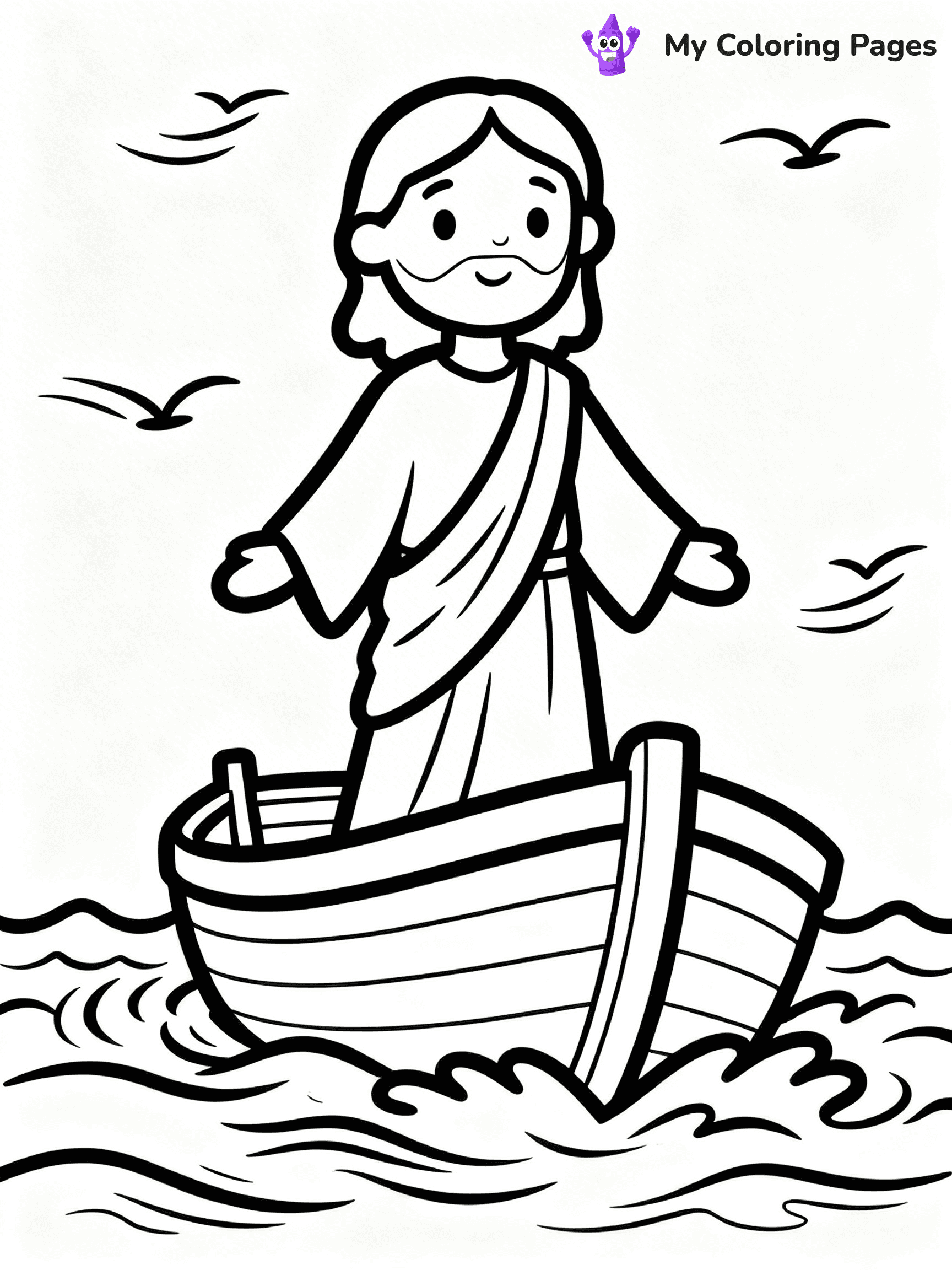 Preschool Jesus Coloring Pages - 6