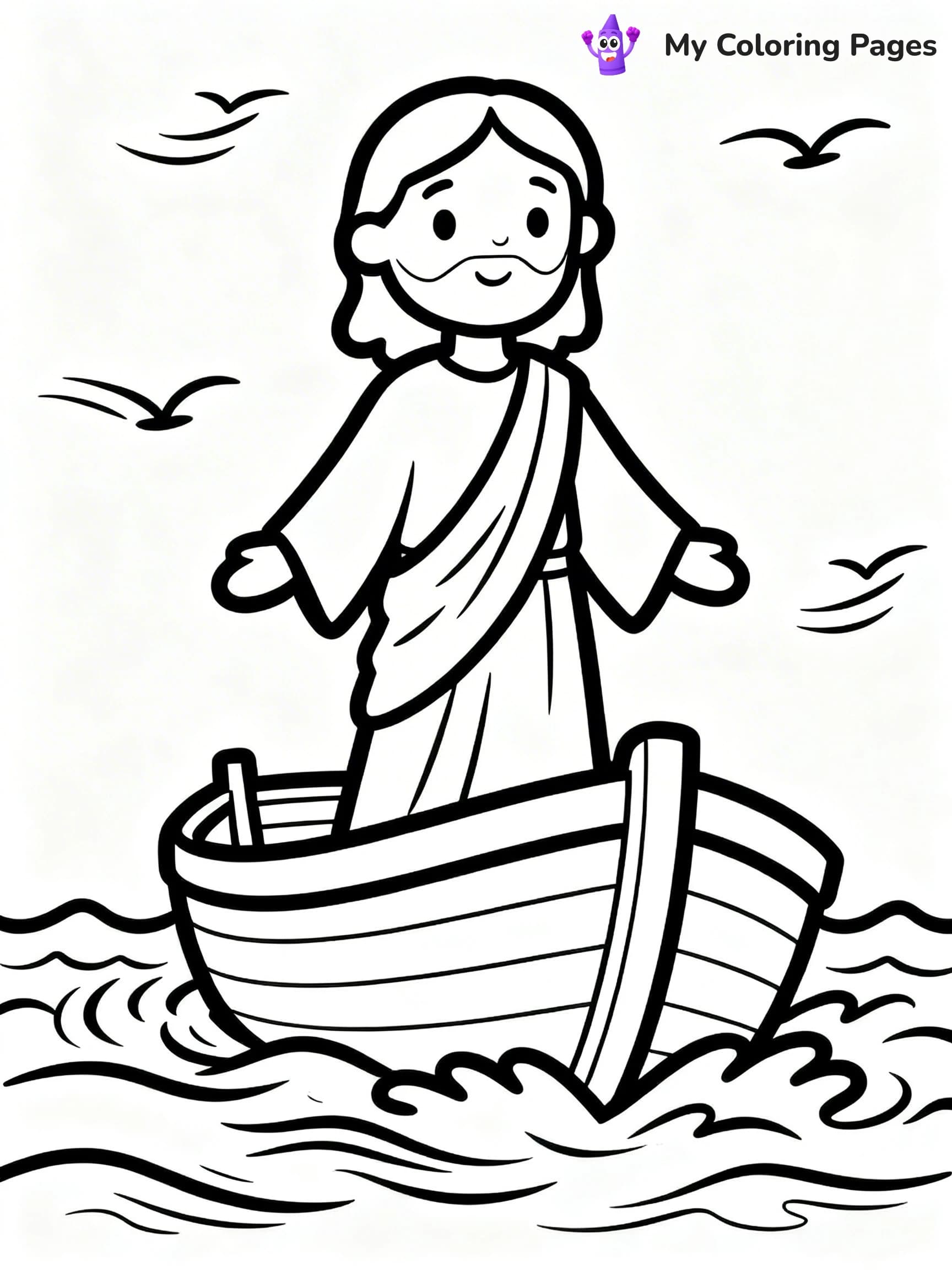 Preschool Jesus Coloring Pages - 6