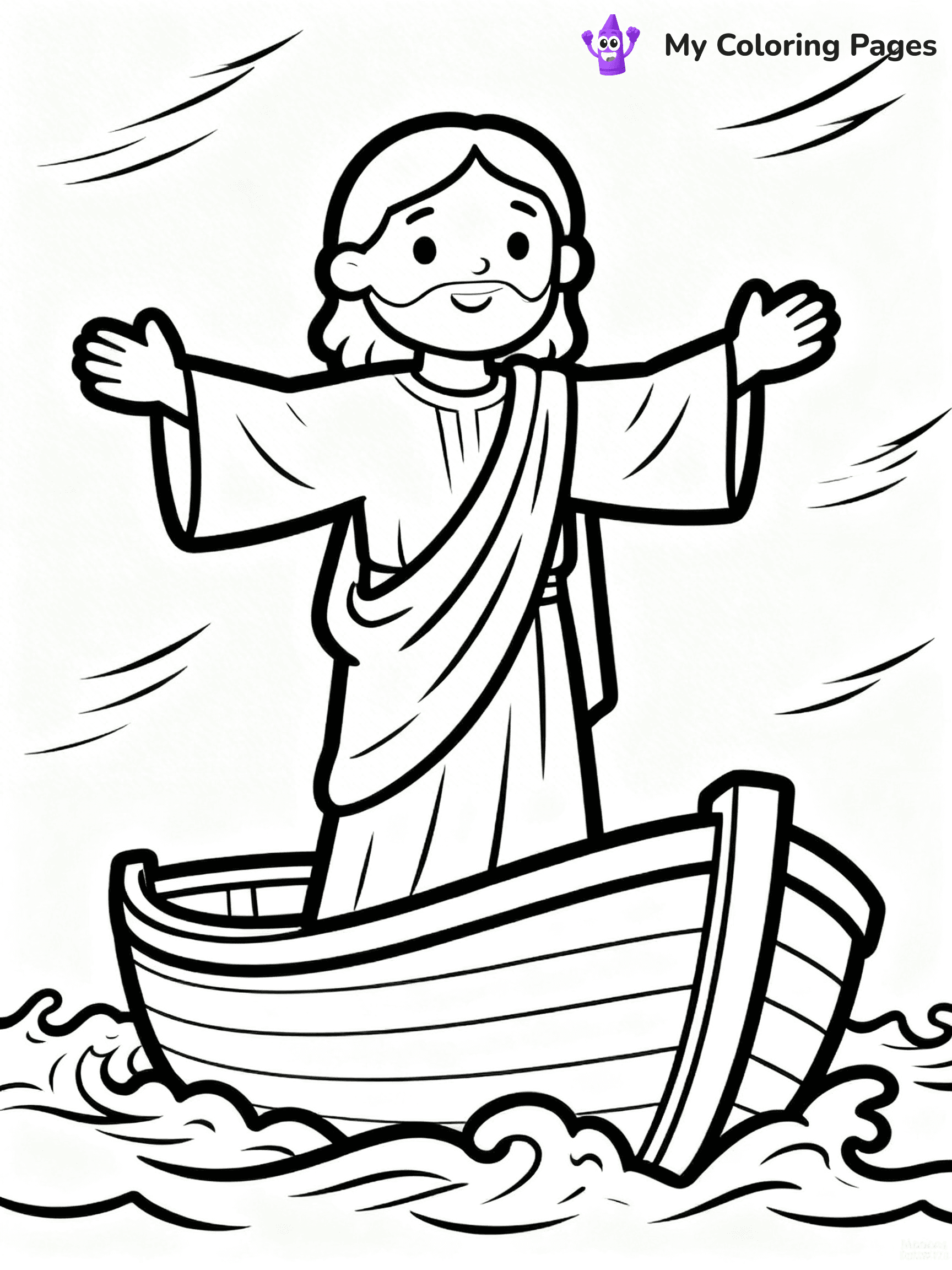Preschool Jesus Coloring Pages - 5