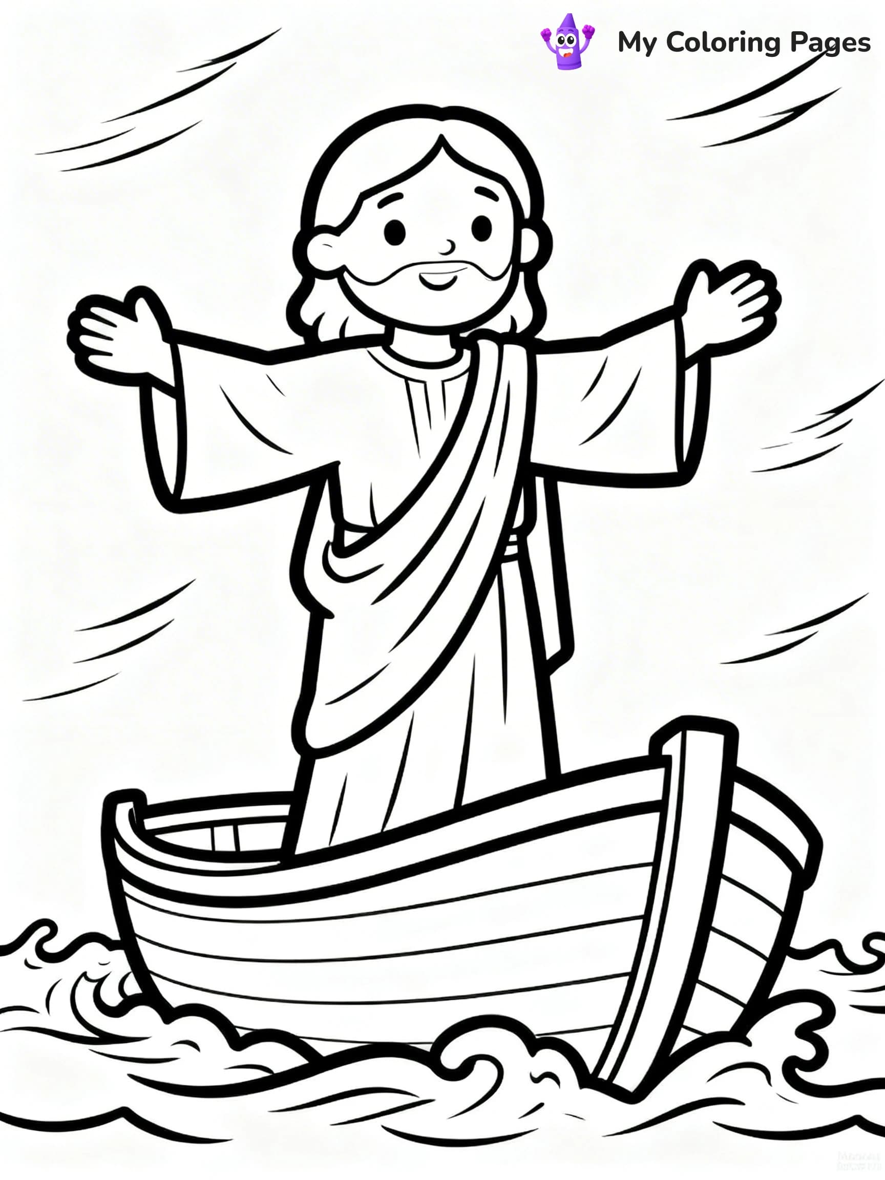 Preschool Jesus Coloring Pages - 5