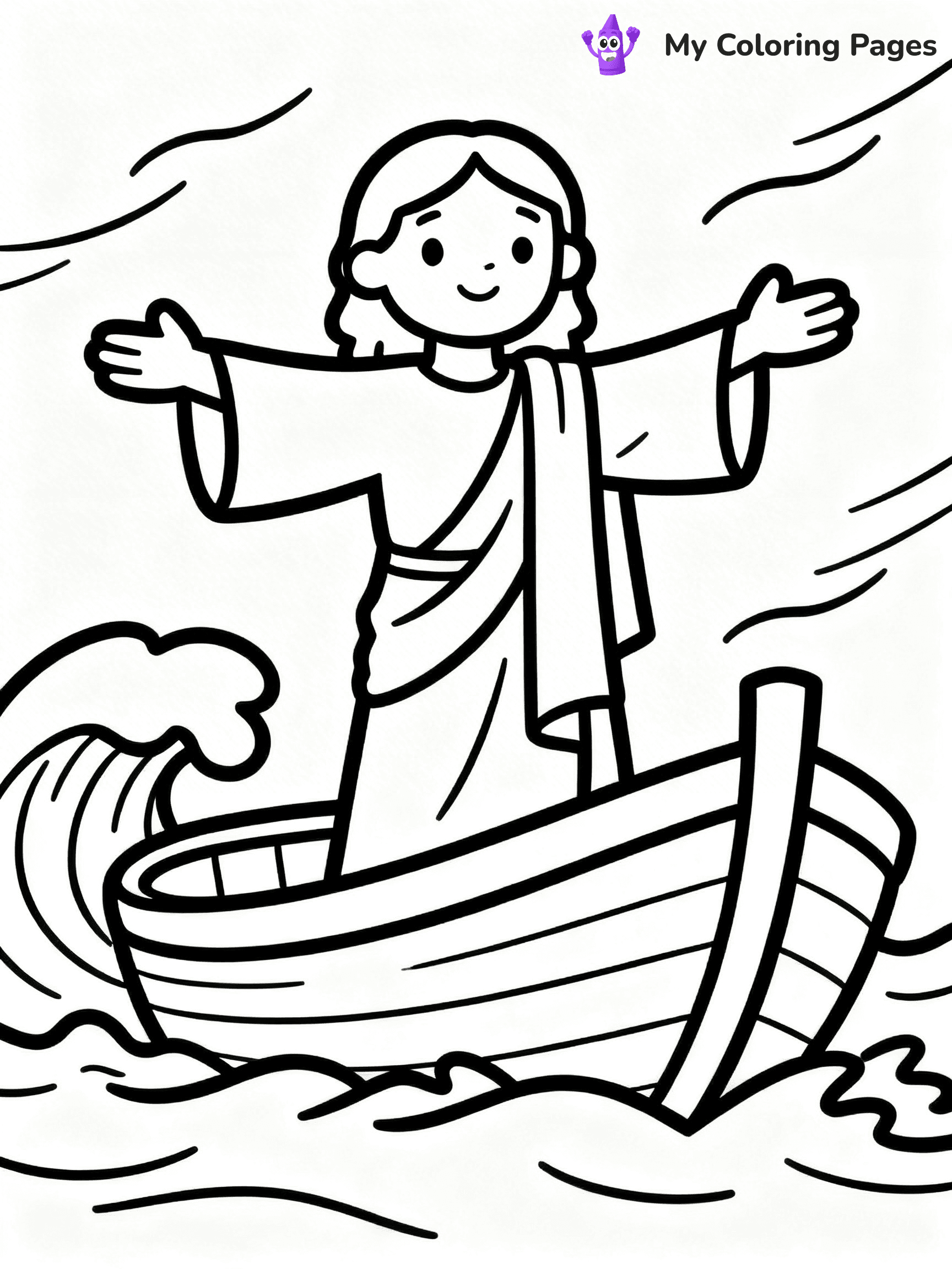 Preschool Jesus Coloring Pages - 4