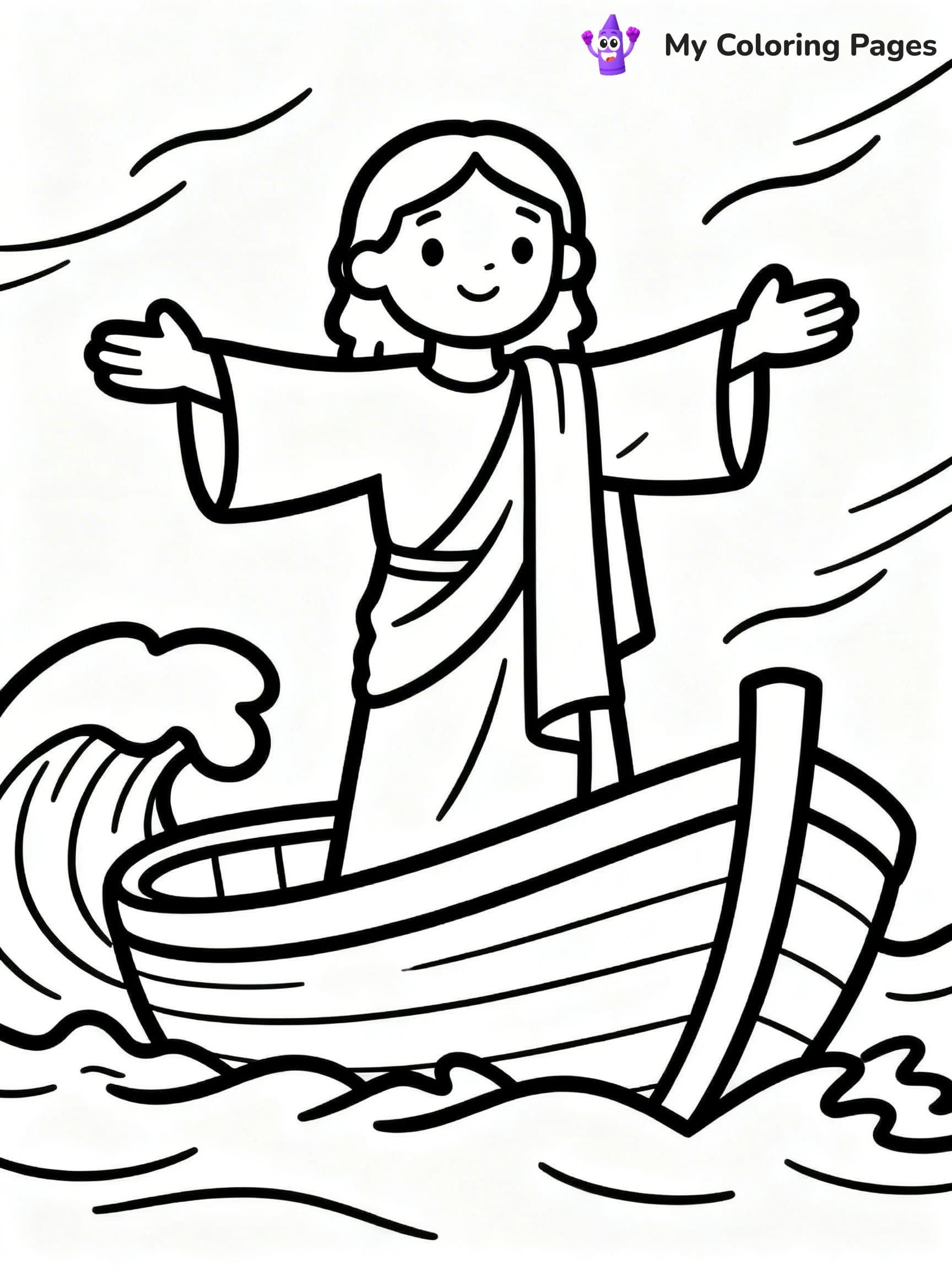 Preschool Jesus Coloring Pages - 4