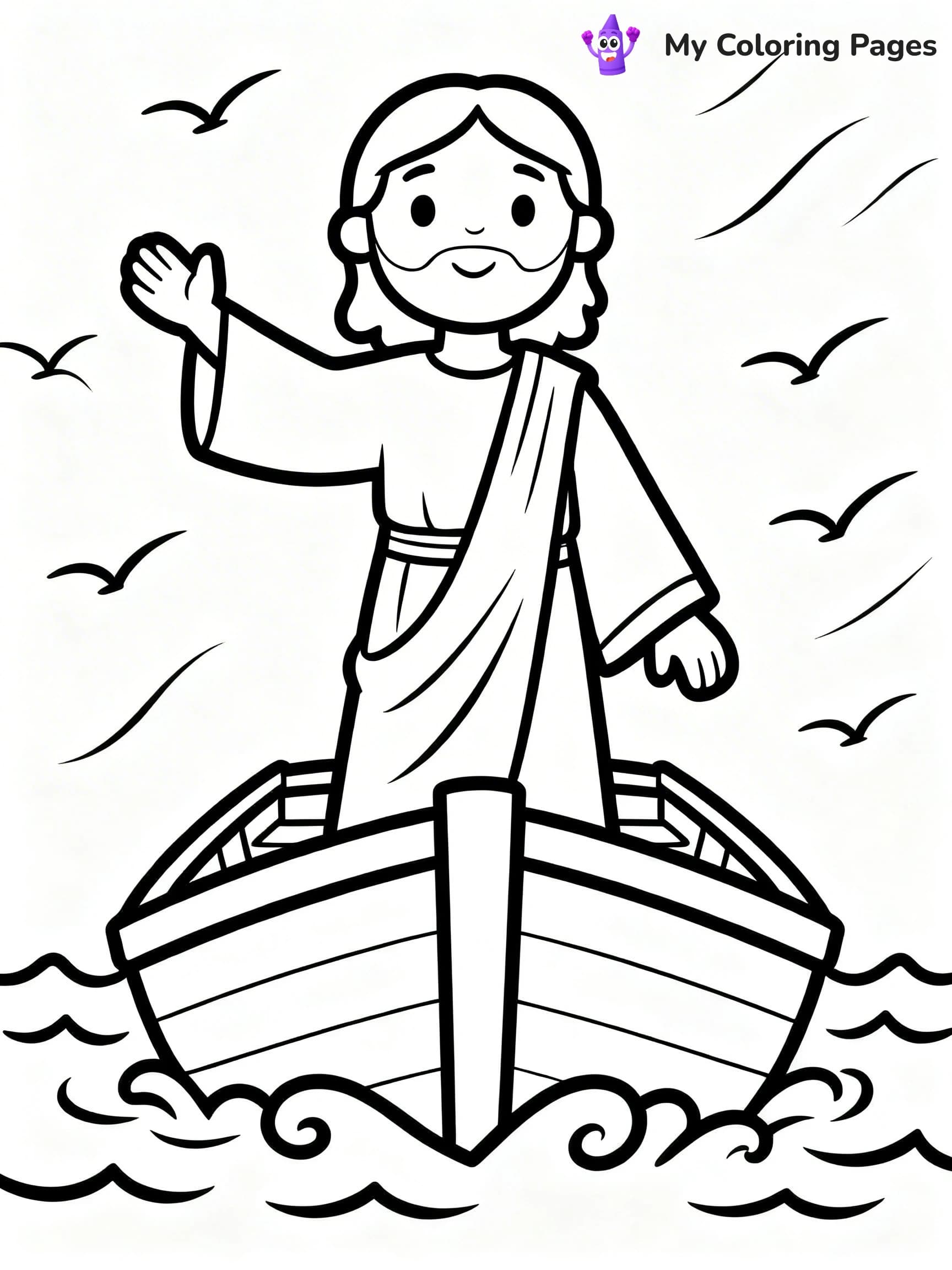 Preschool Jesus Coloring Pages - 3