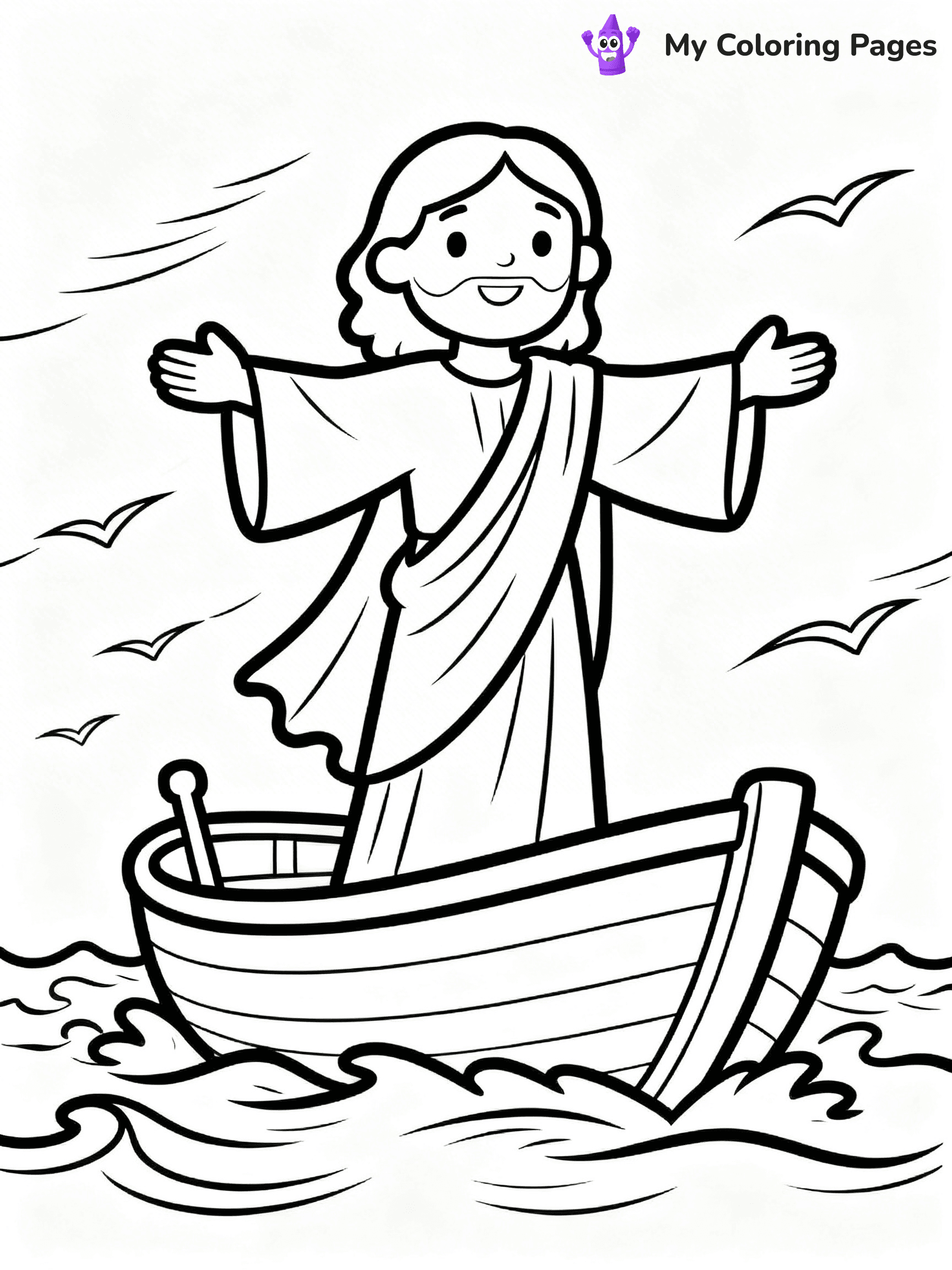 Preschool Jesus Coloring Pages - 2