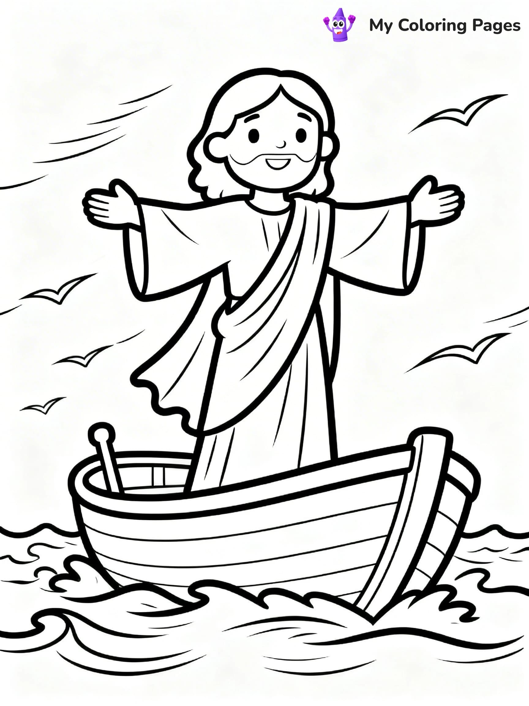 Preschool Jesus Coloring Pages - 2