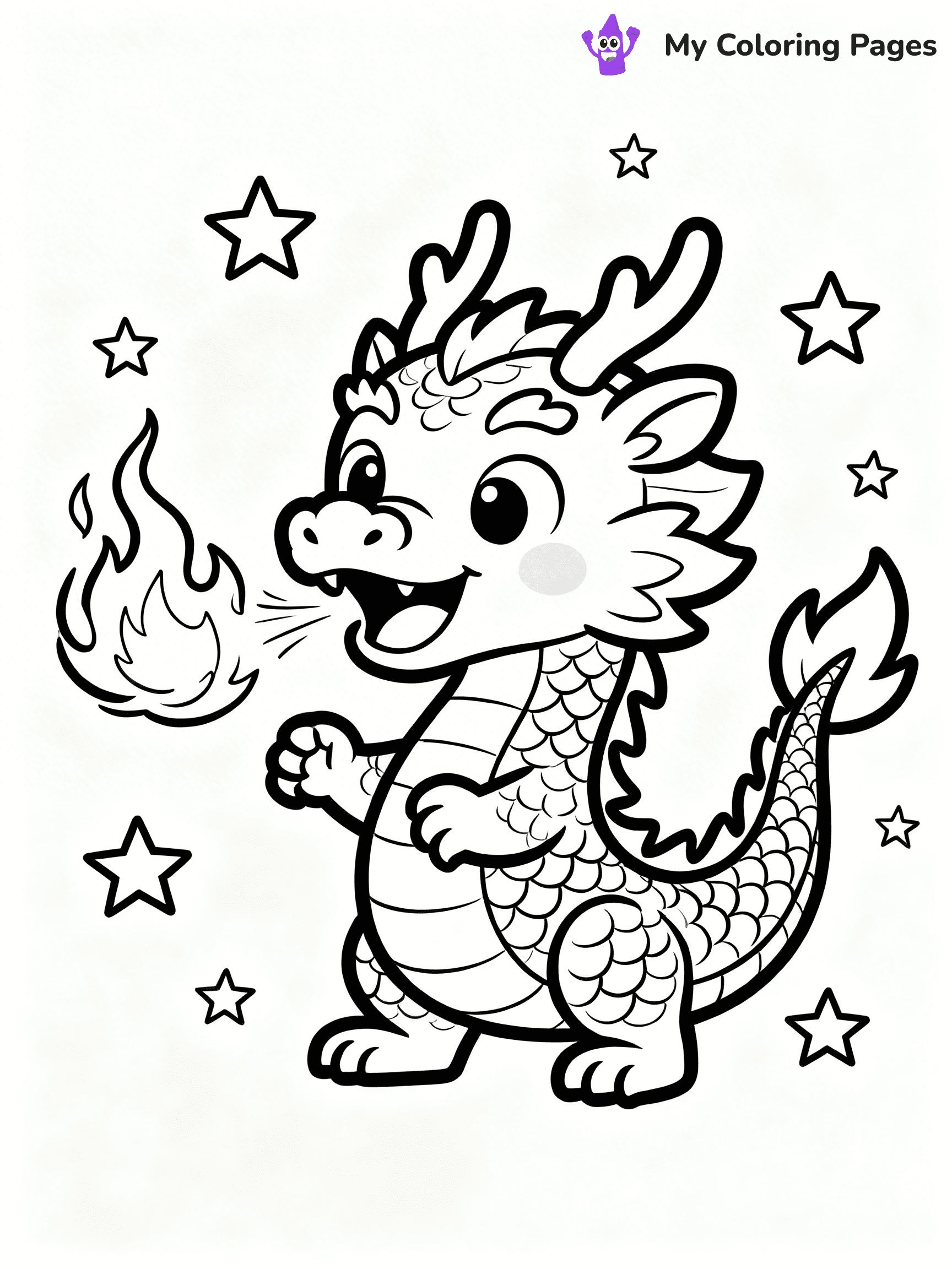 Chinese Dragon Coloring Pages - 22