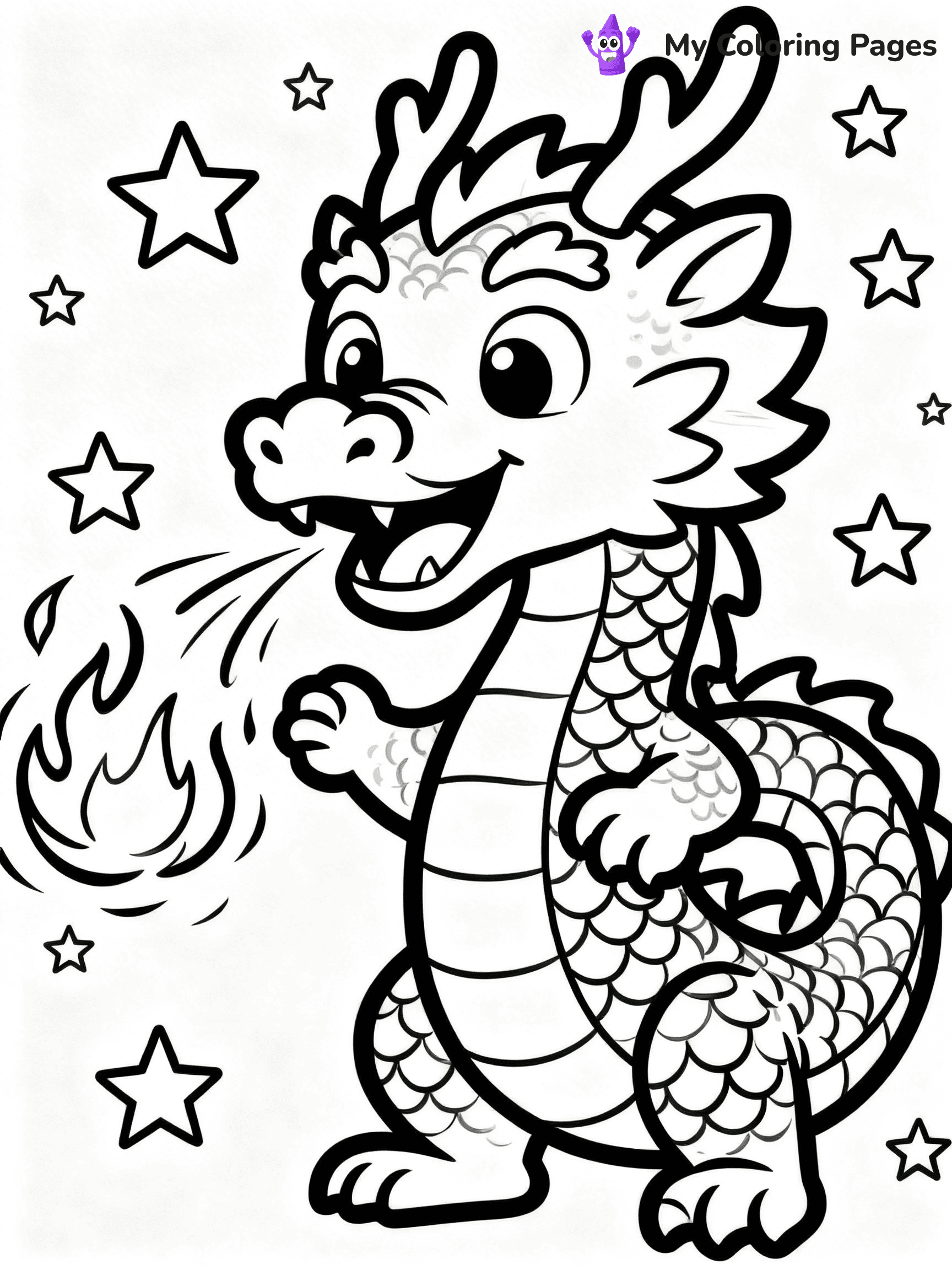 Chinese Dragon Coloring Pages - 20