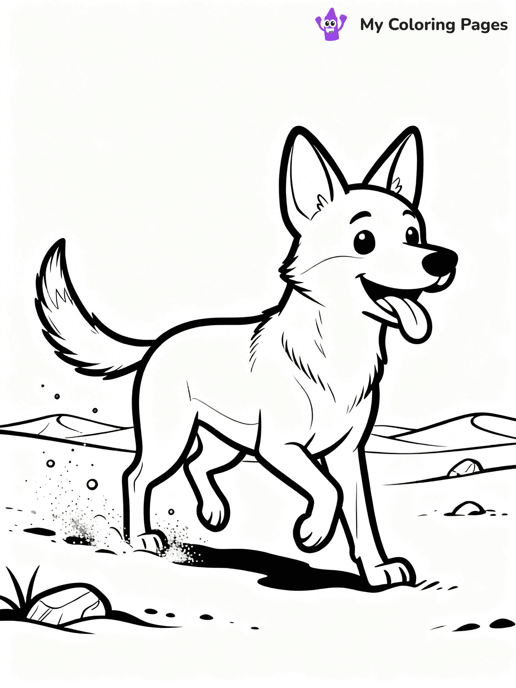 Dingo Coloring Pages - 23