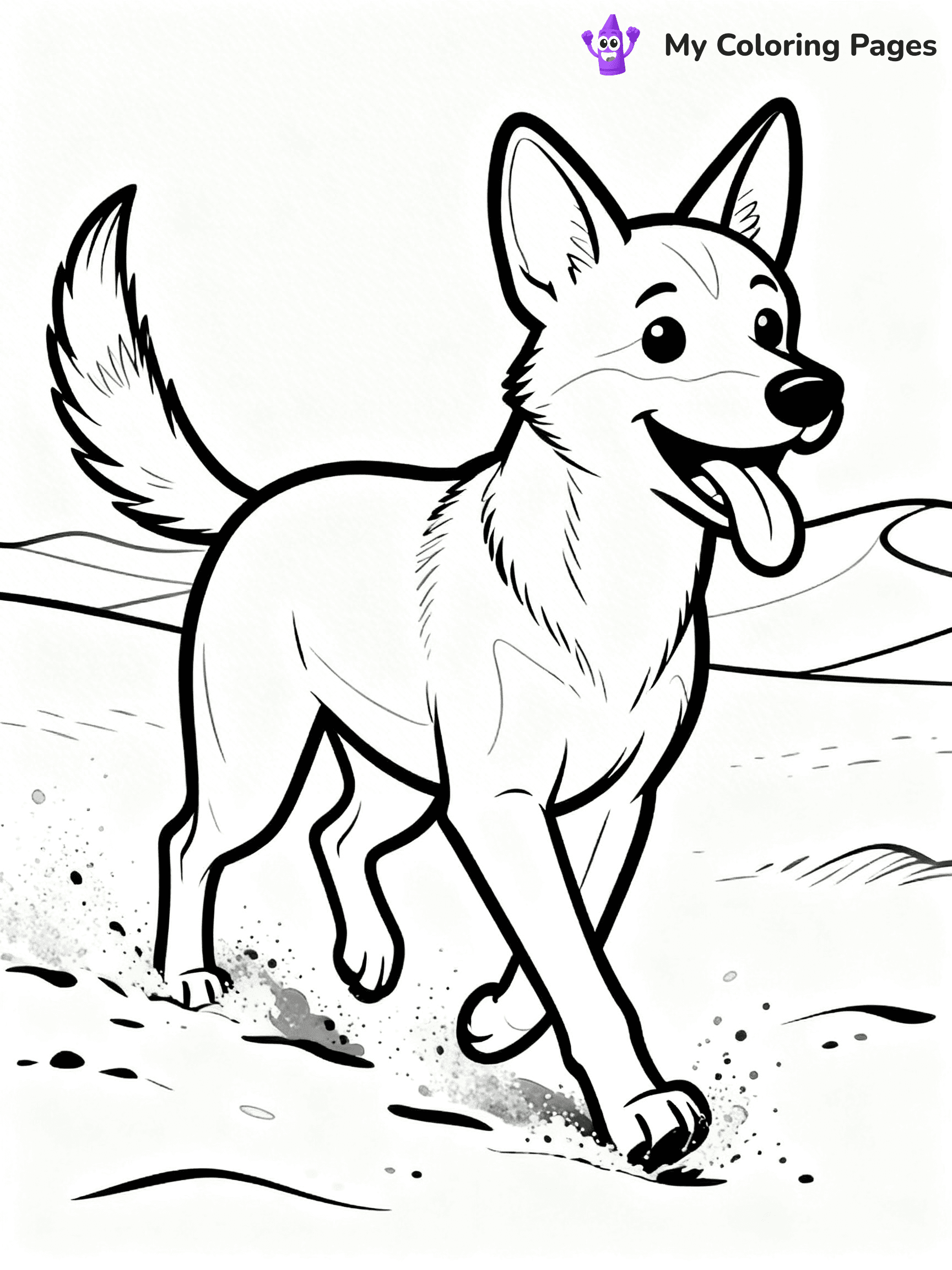 Dingo Coloring Pages - 22