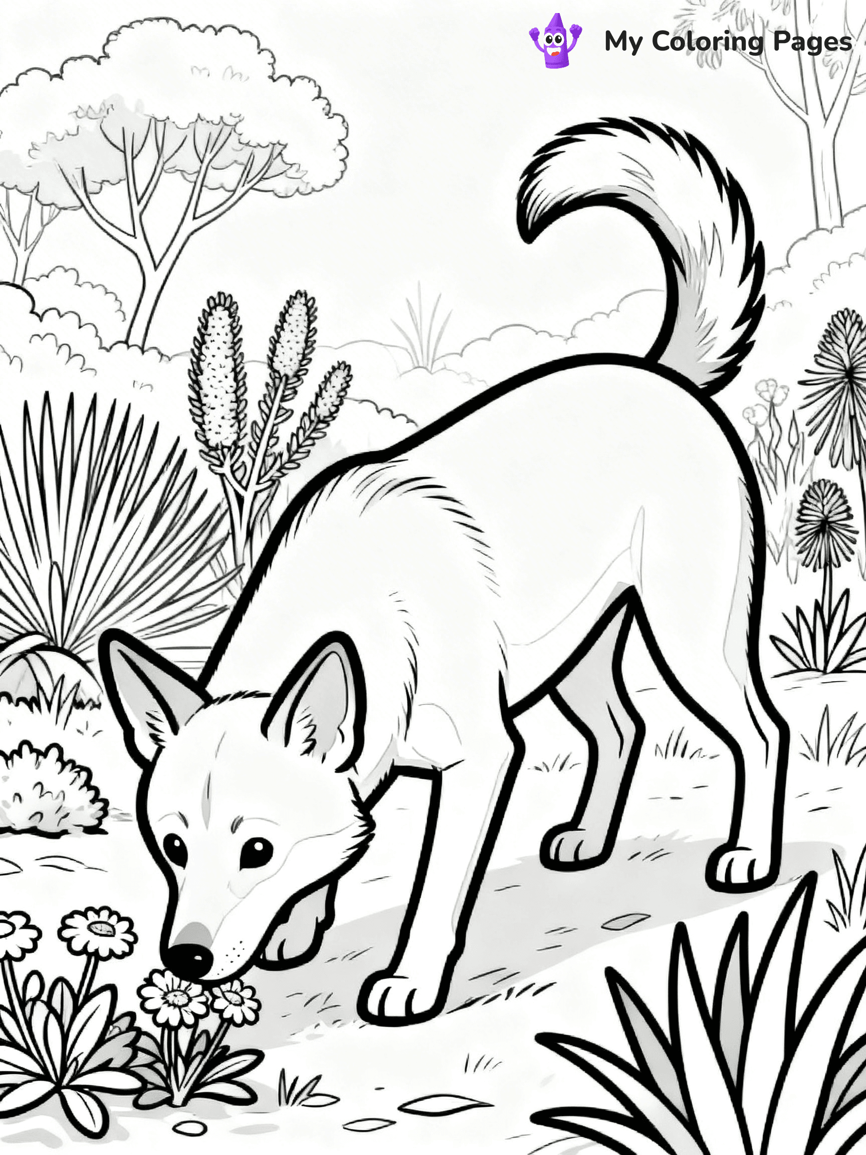 Dingo Coloring Pages - 5