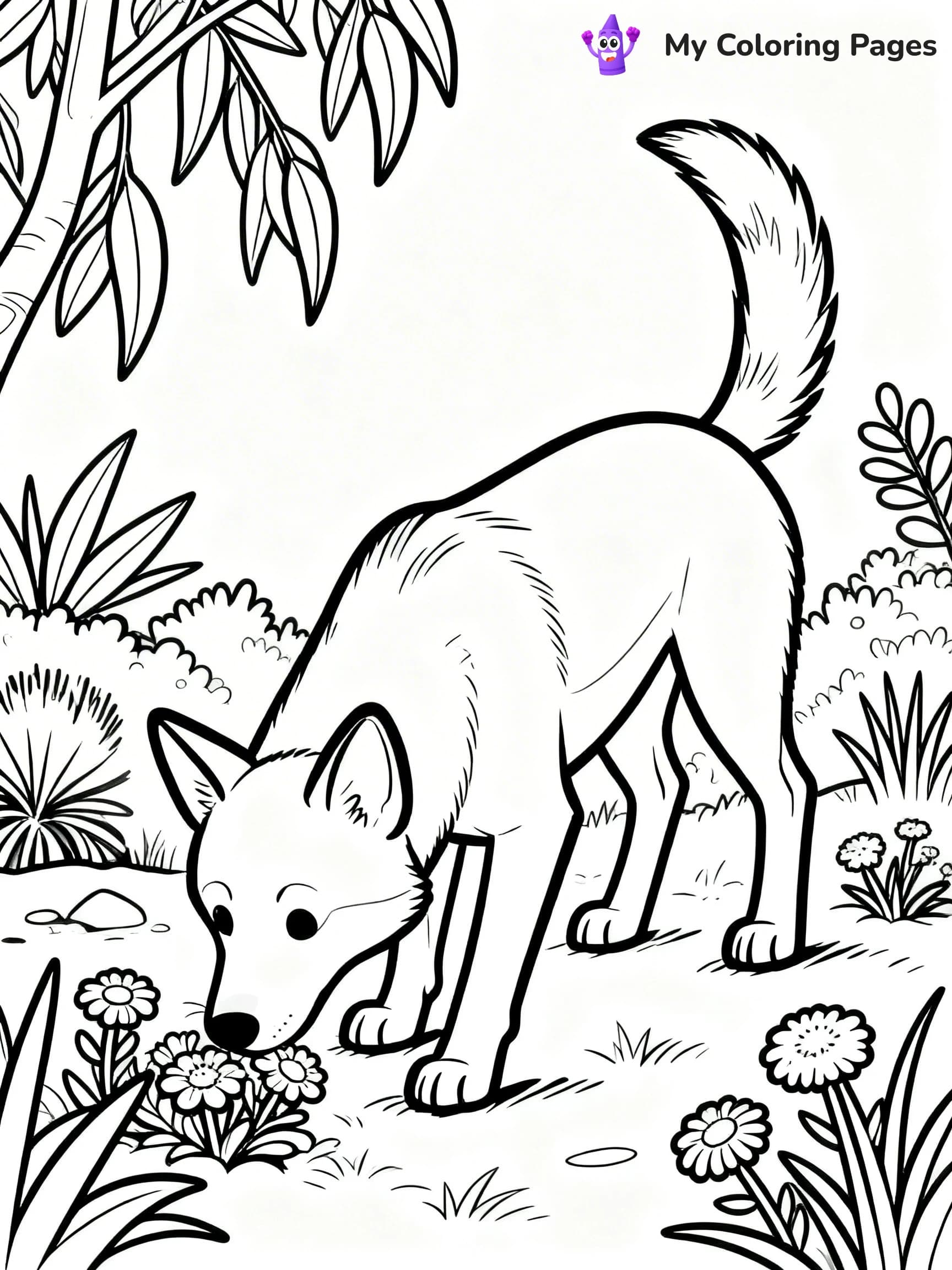 Dingo Coloring Pages - 3