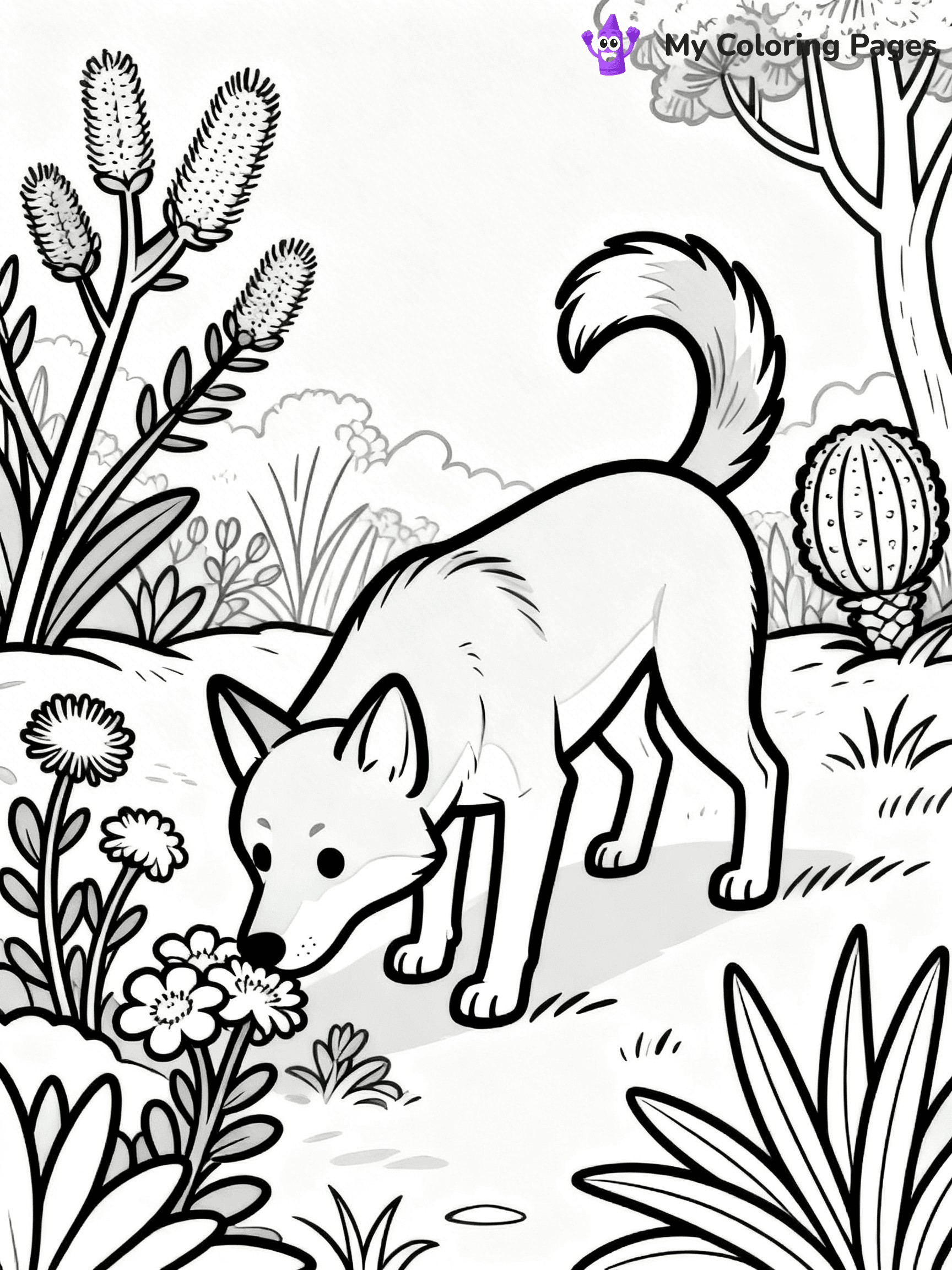 Dingo Coloring Pages - 2