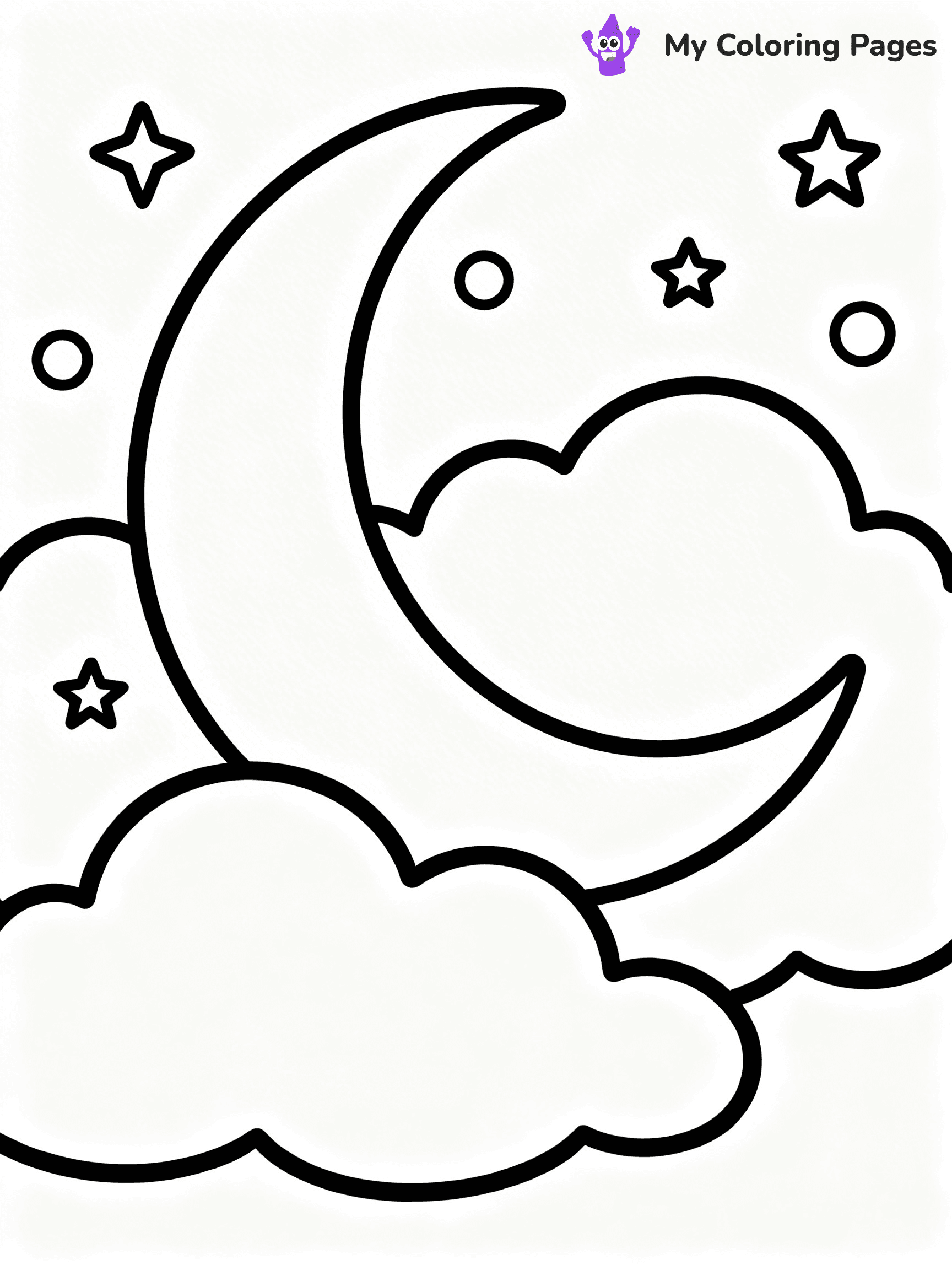Sun And Moon Coloring Pages - 21