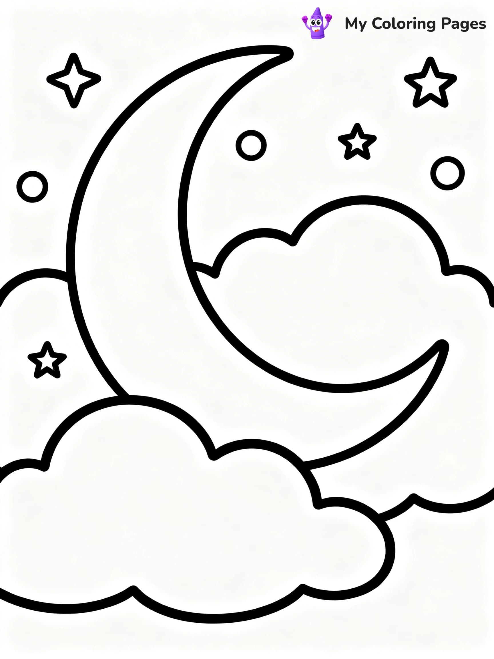 Sun And Moon Coloring Pages - 20