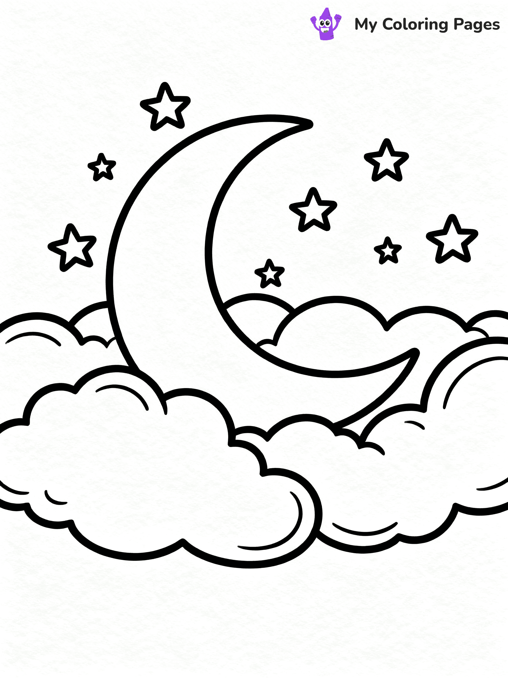 Sun And Moon Coloring Pages - 20