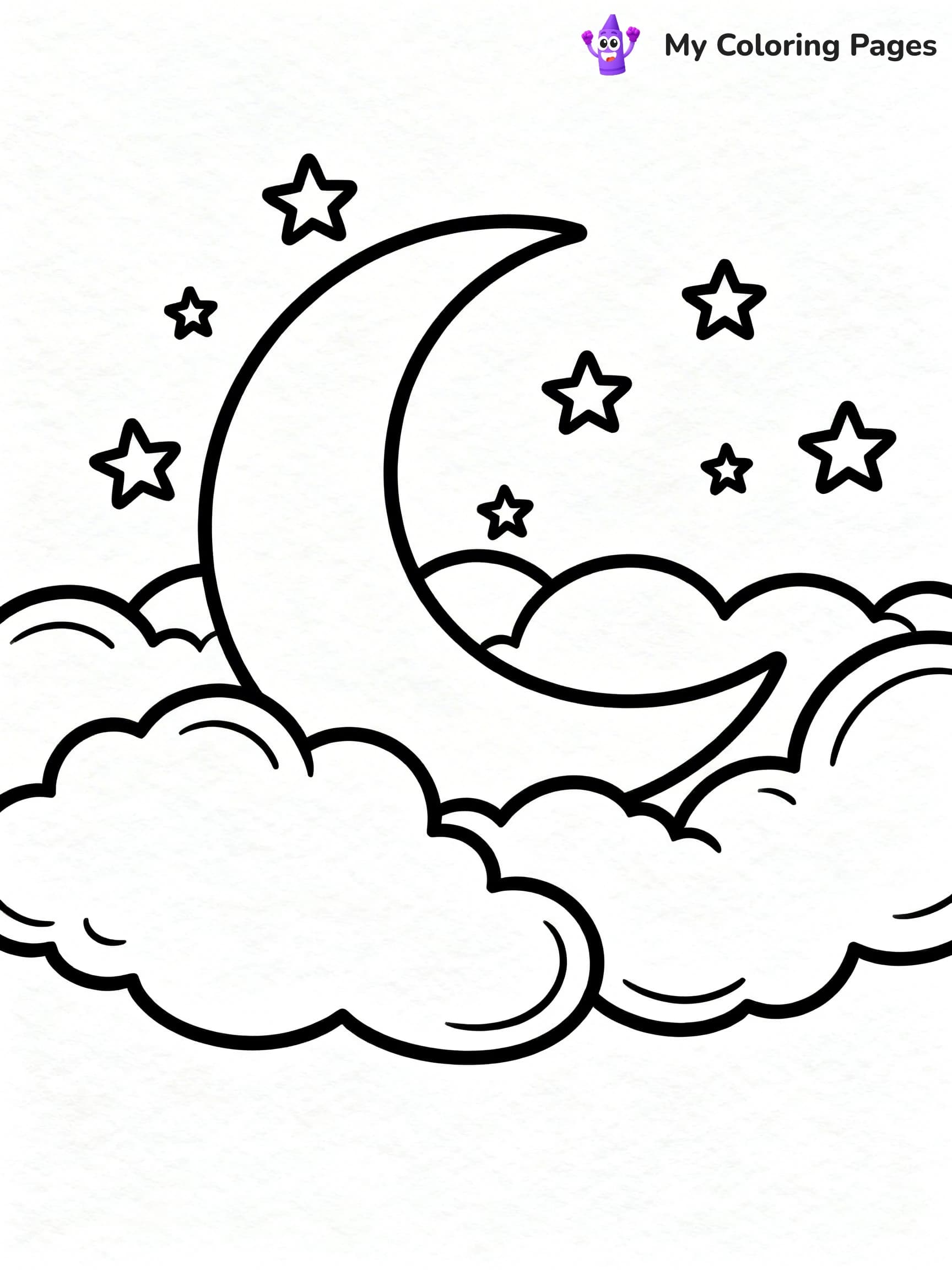 Sun And Moon Coloring Pages - 19