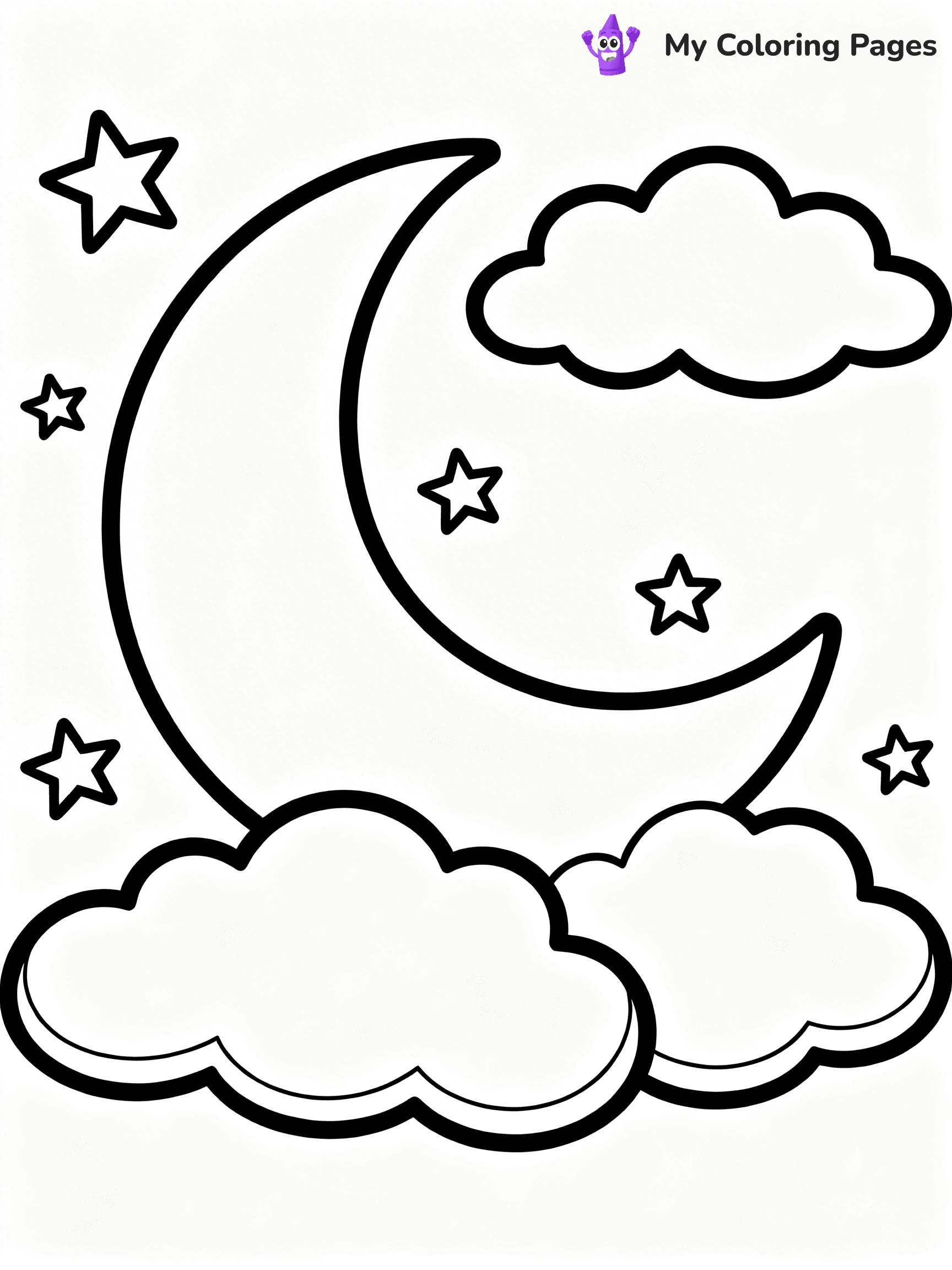 Sun And Moon Coloring Pages - 19