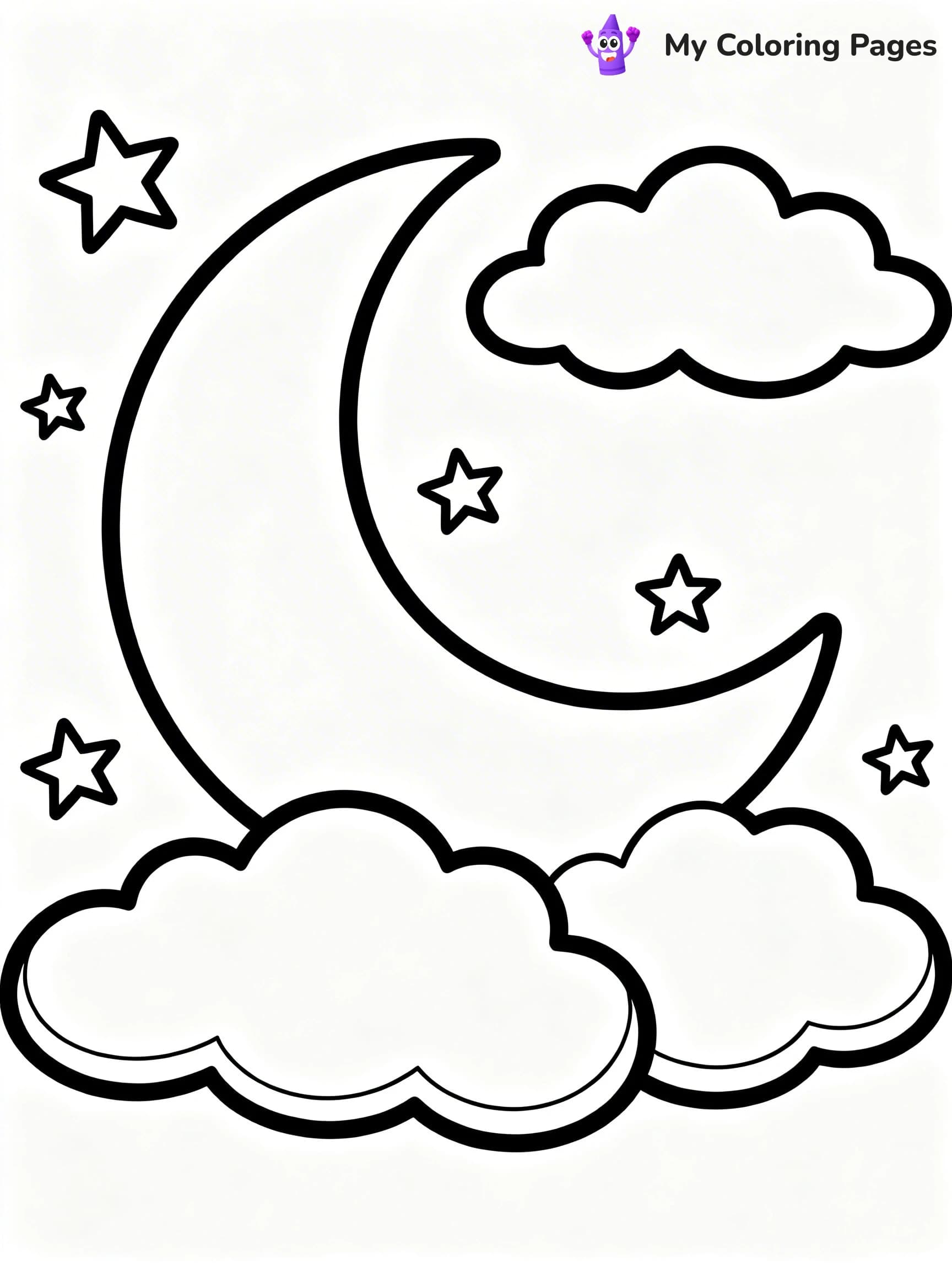 Sun And Moon Coloring Pages - 18