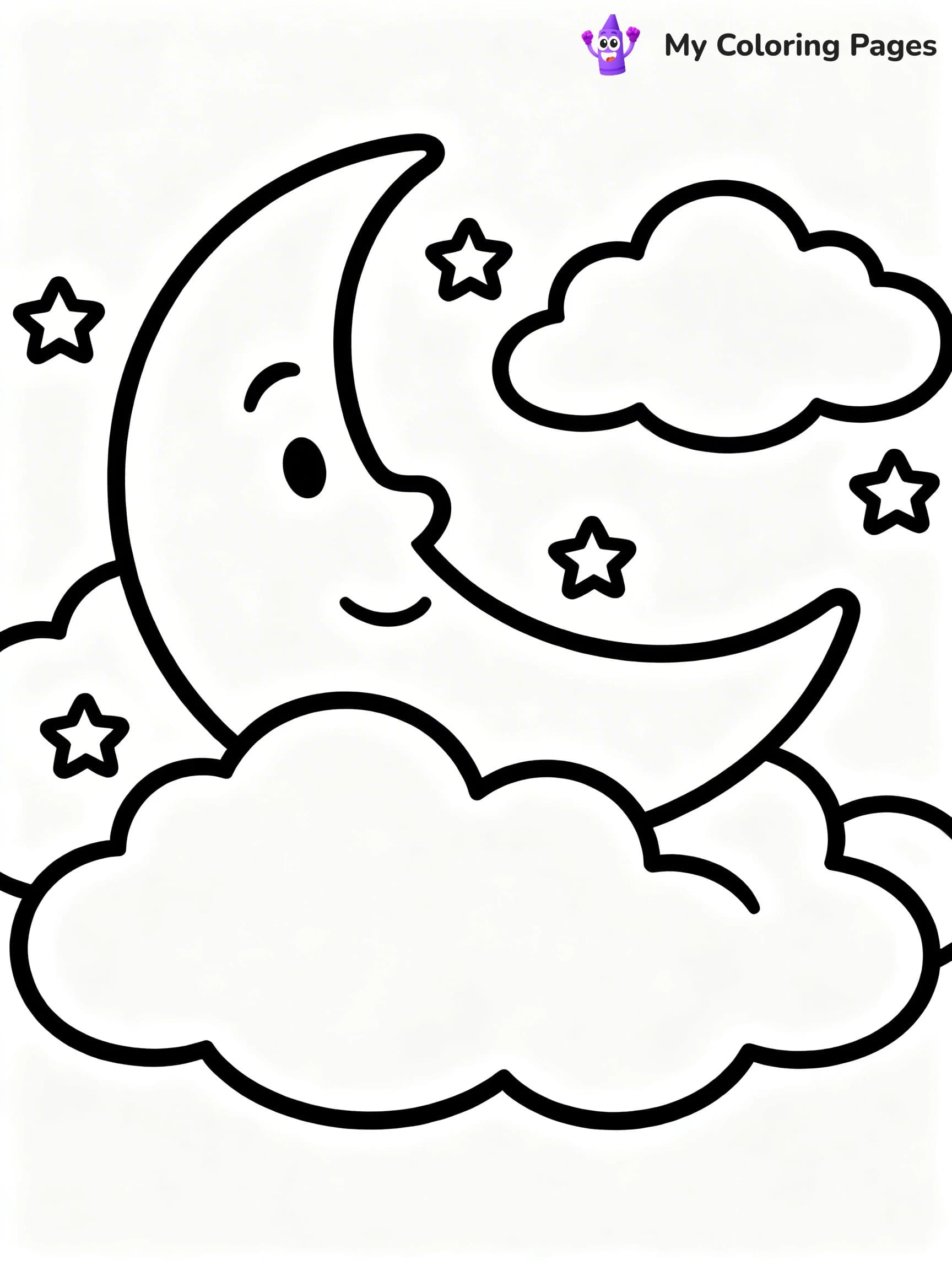 Sun And Moon Coloring Pages - 17