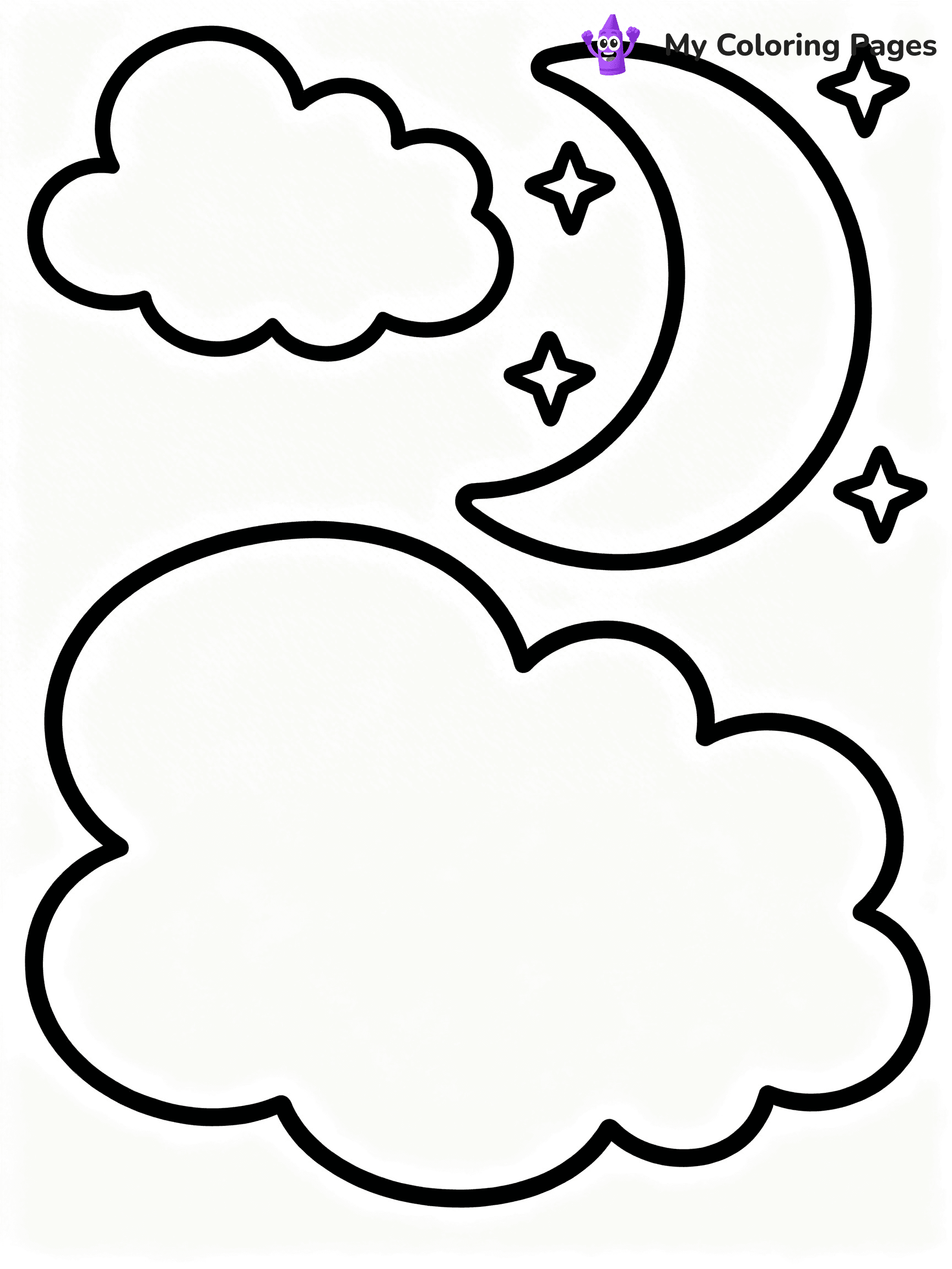 Sun And Moon Coloring Pages - 17