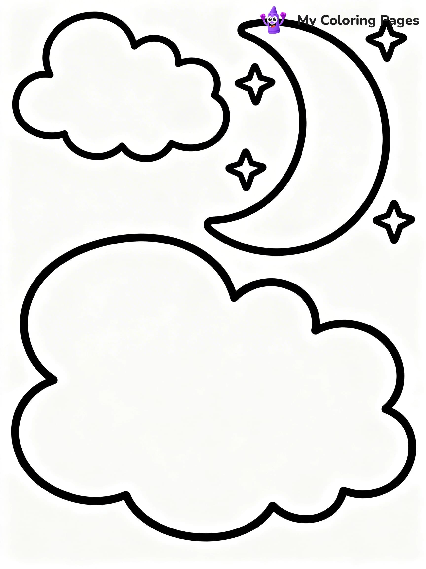 Sun And Moon Coloring Pages - 16
