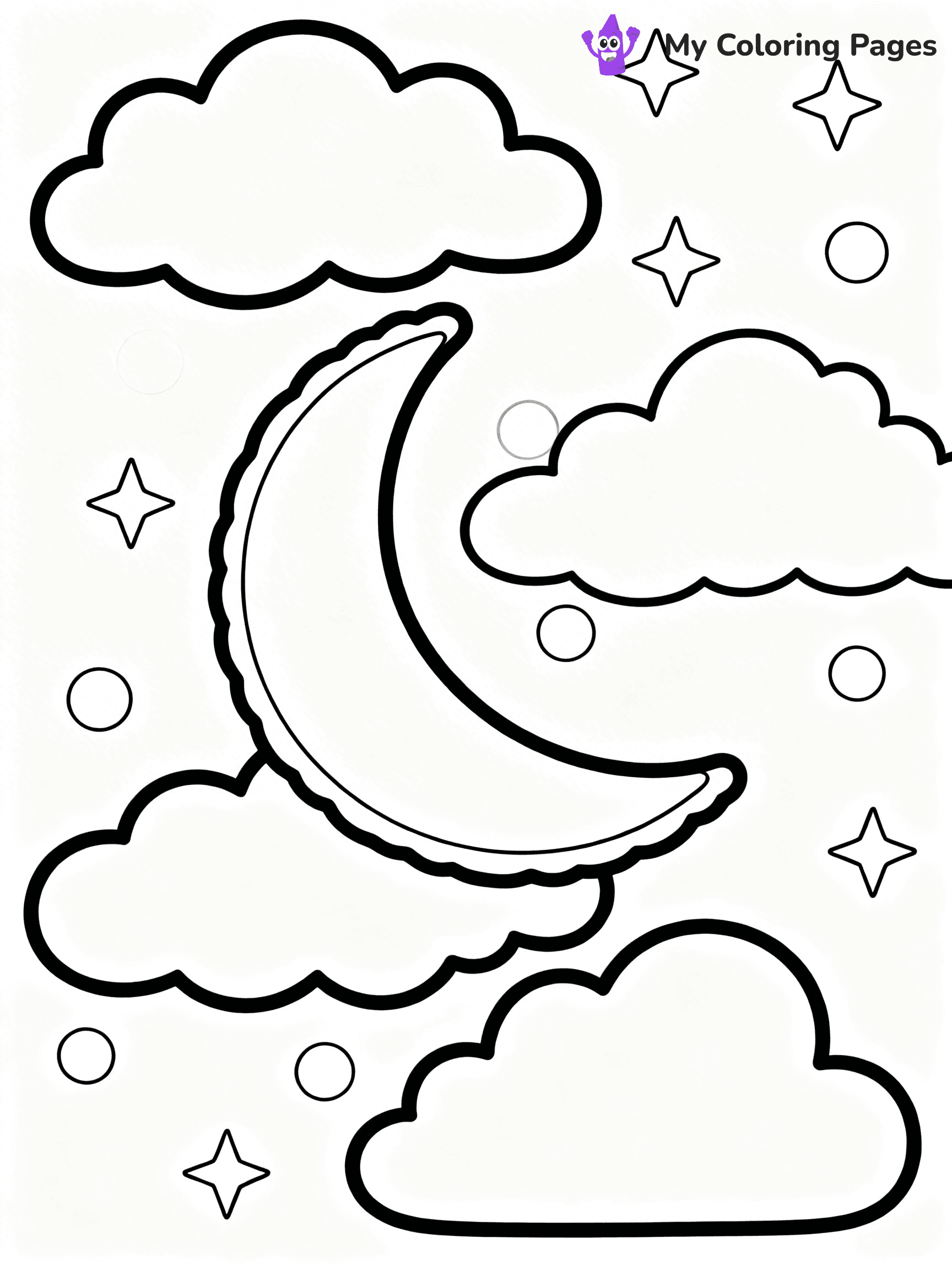Sun And Moon Coloring Pages - 16