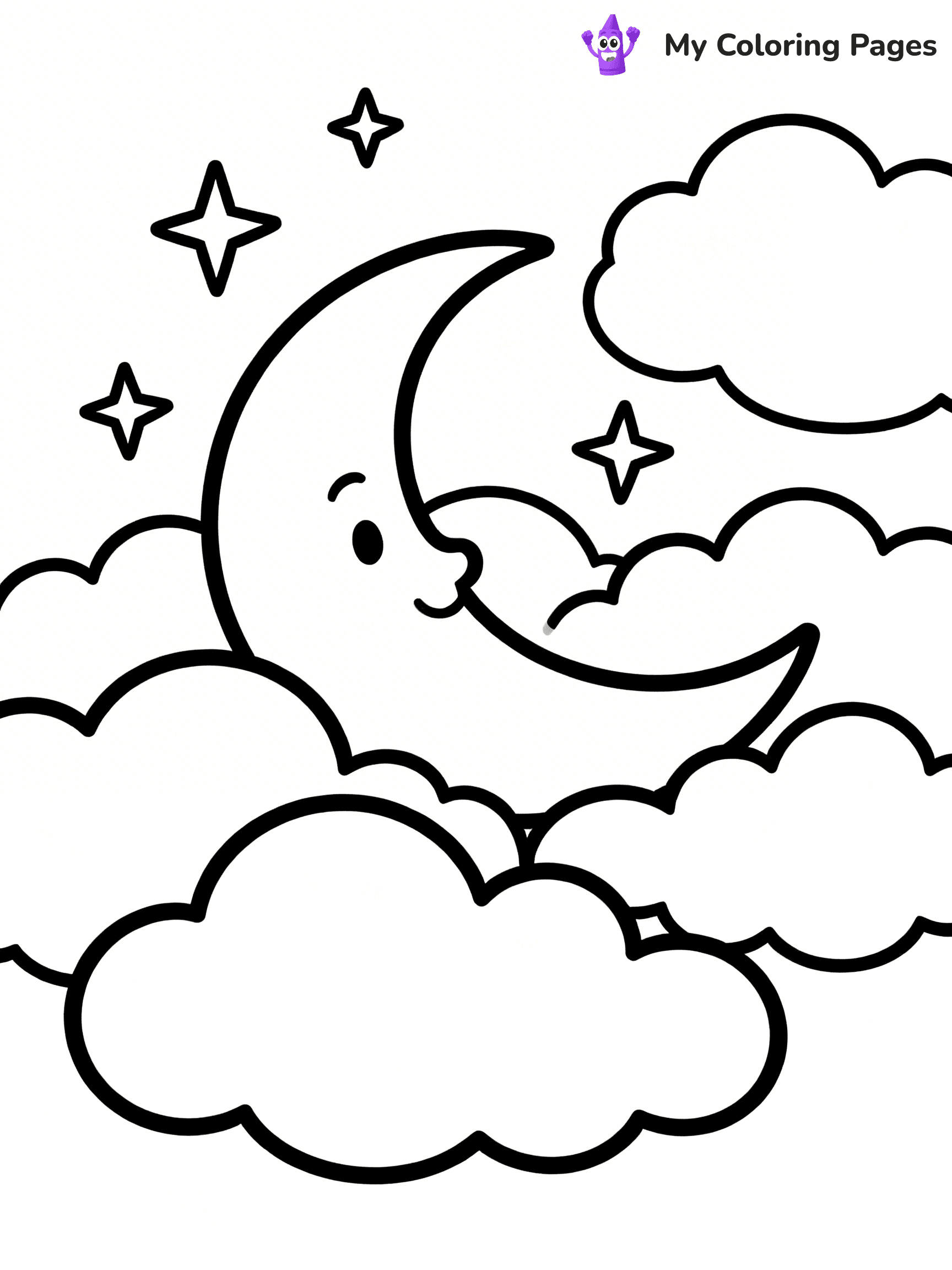 Sun And Moon Coloring Pages - 15