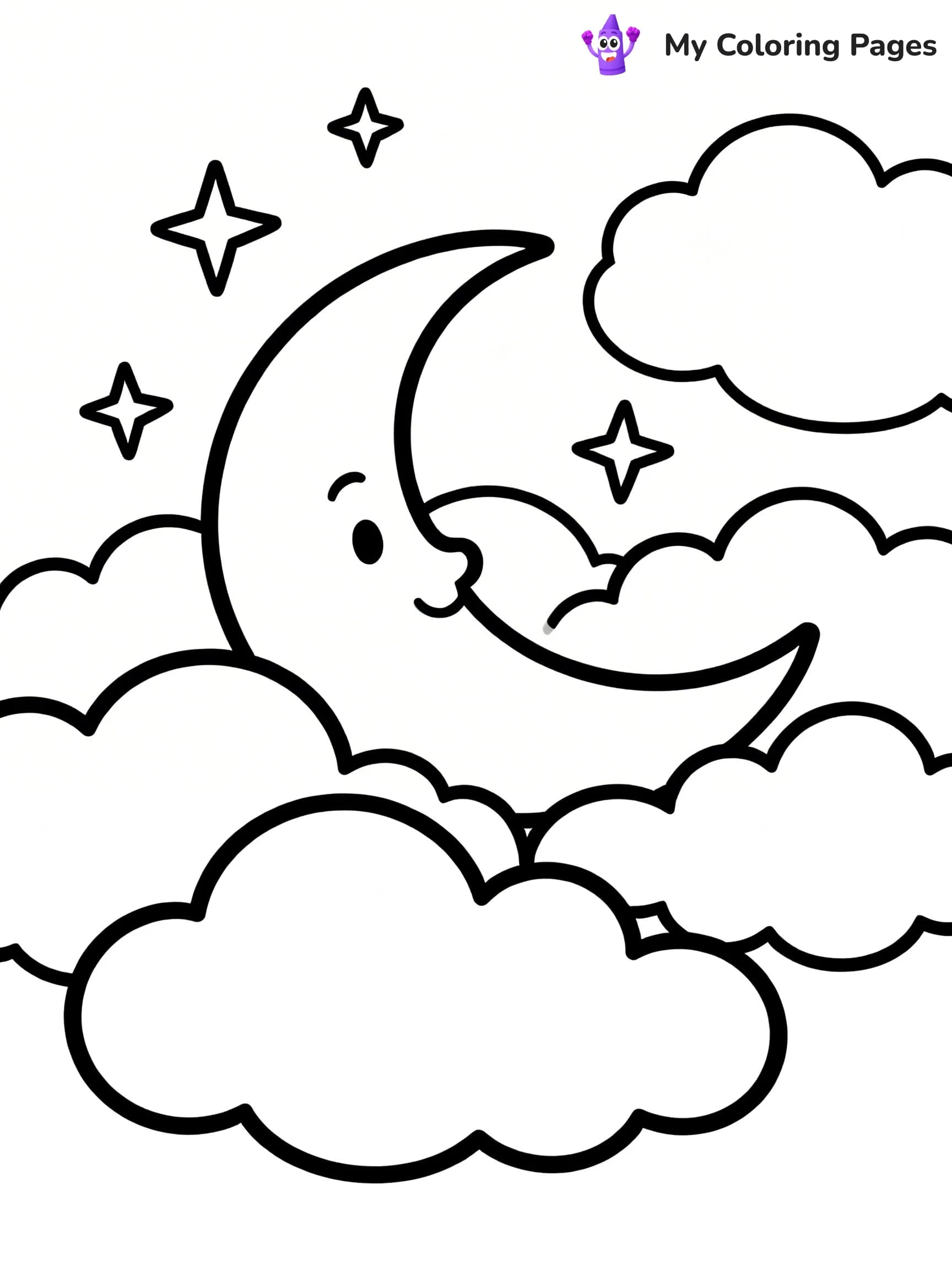 Sun And Moon Coloring Pages - 14