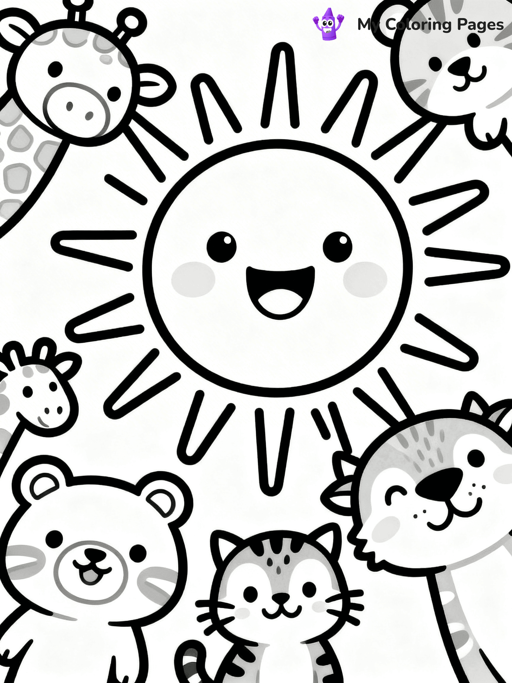 Sun And Moon Coloring Pages - 14