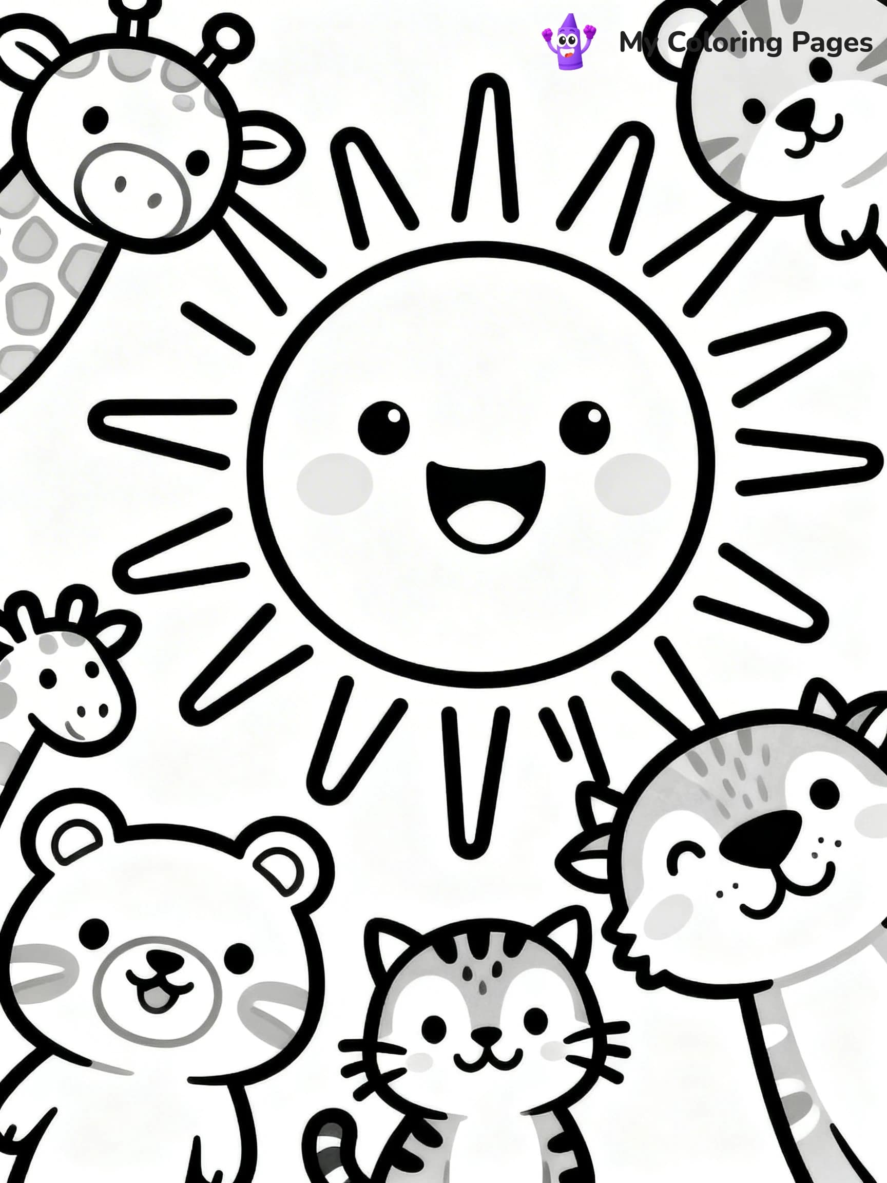 Sun And Moon Coloring Pages - 13