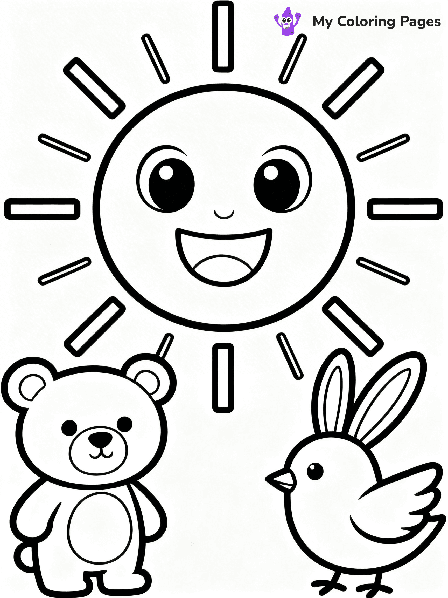 Sun And Moon Coloring Pages - 12
