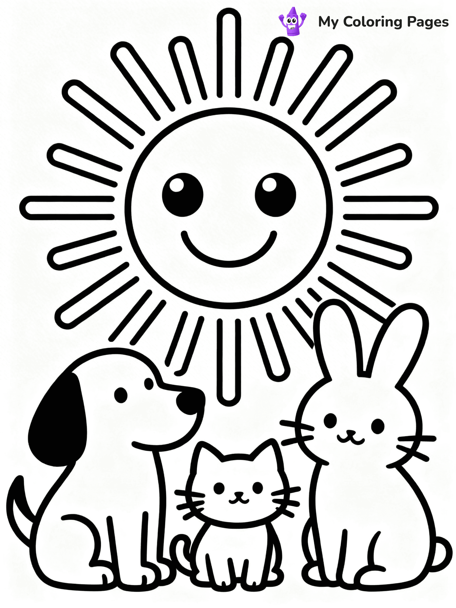 Sun And Moon Coloring Pages - 11