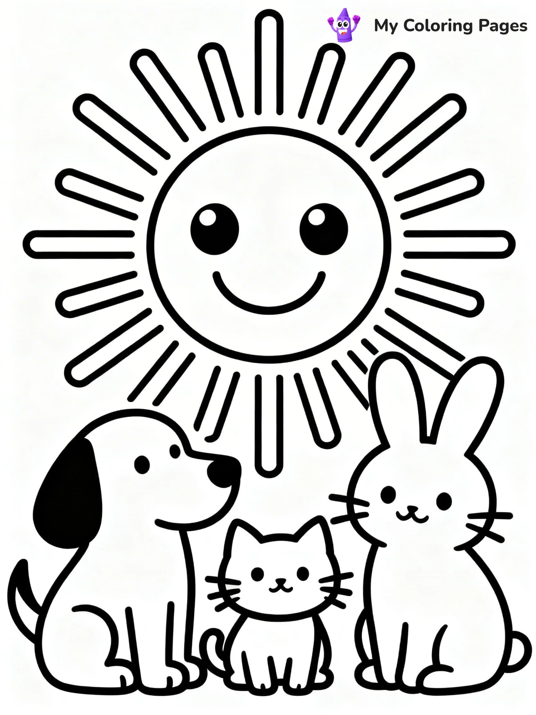 Sun And Moon Coloring Pages - 12