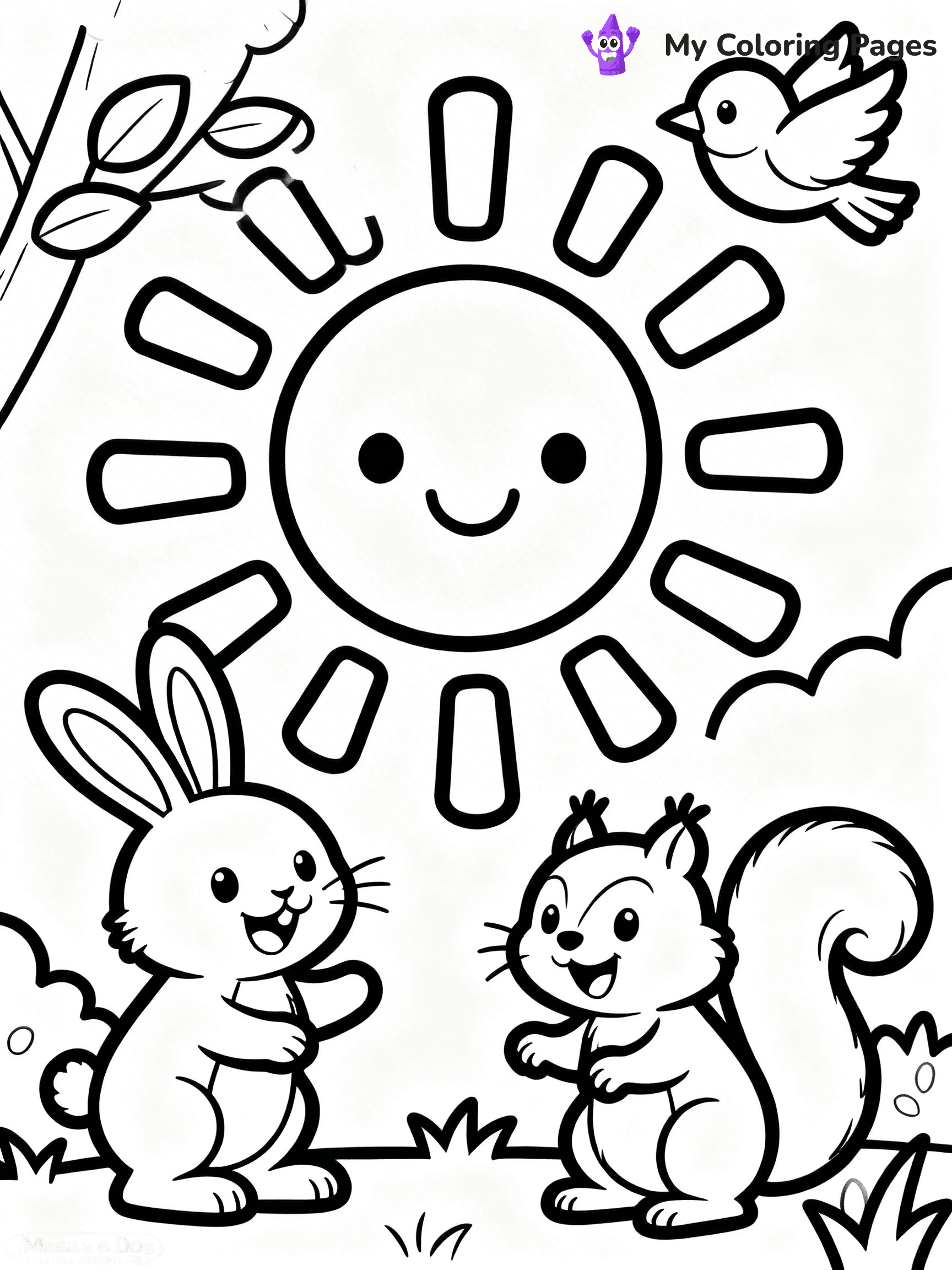 Sun And Moon Coloring Pages - 8