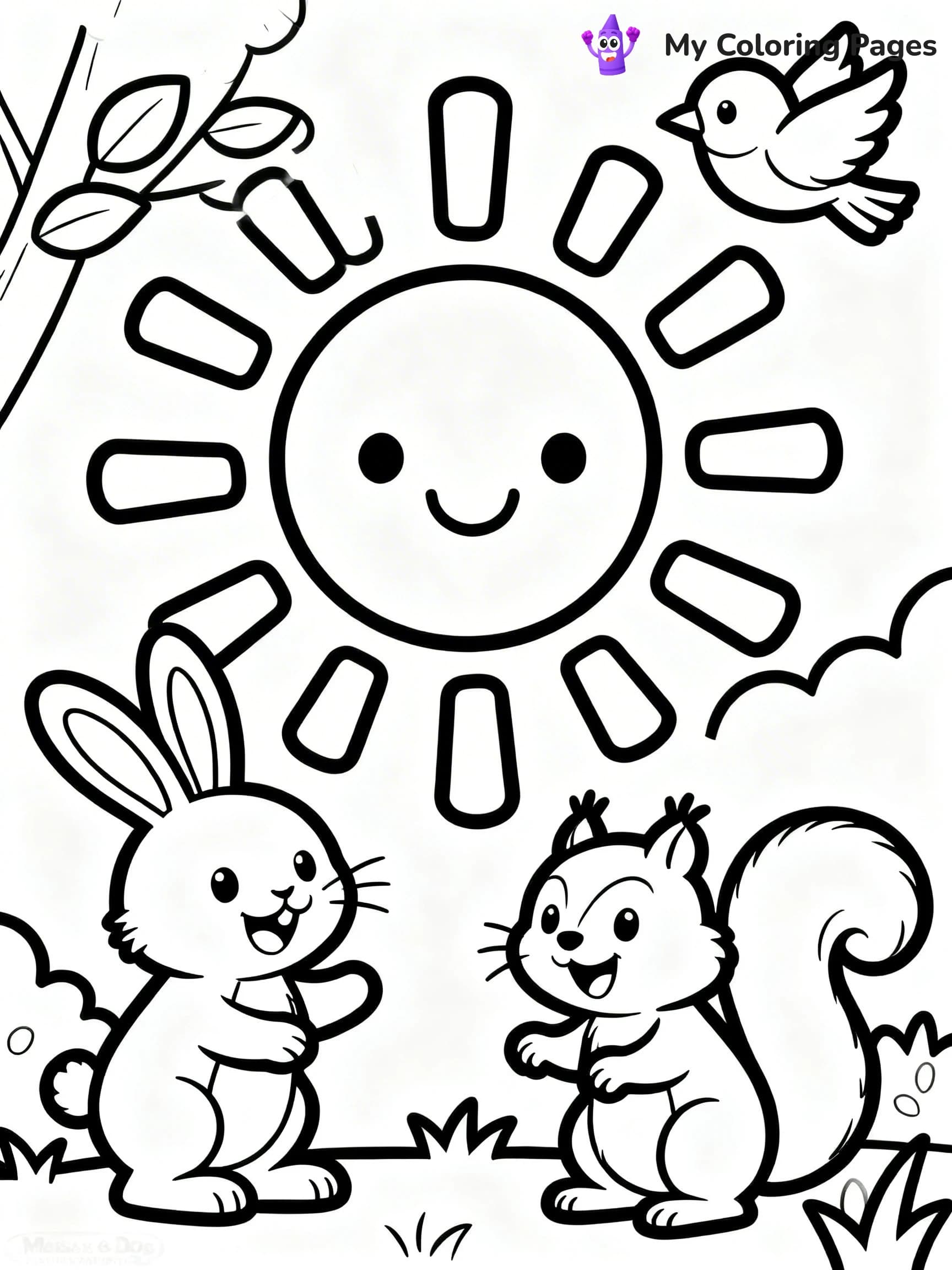Sun And Moon Coloring Pages - 11