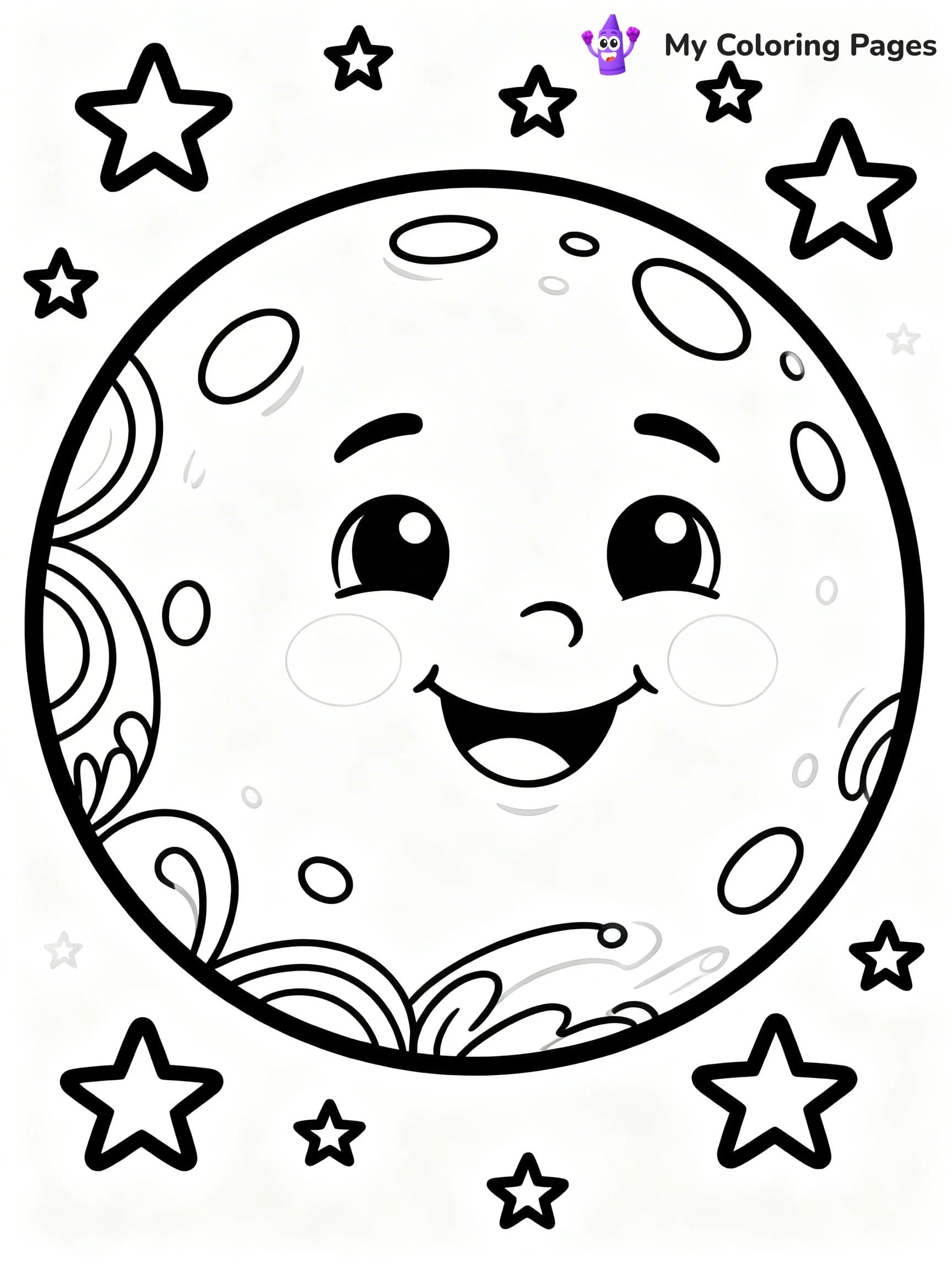 Sun And Moon Coloring Pages - 10