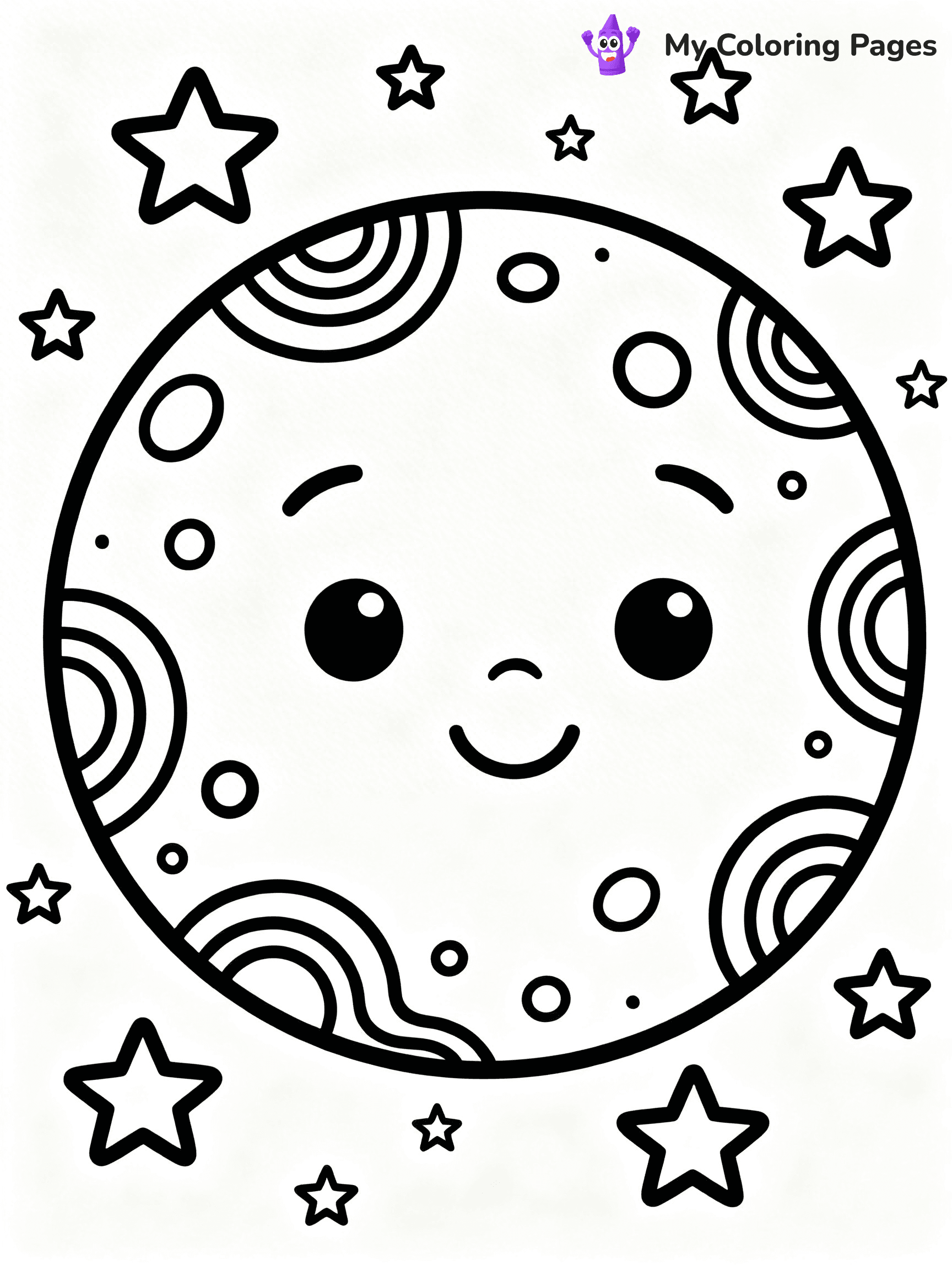 Sun And Moon Coloring Pages - 6